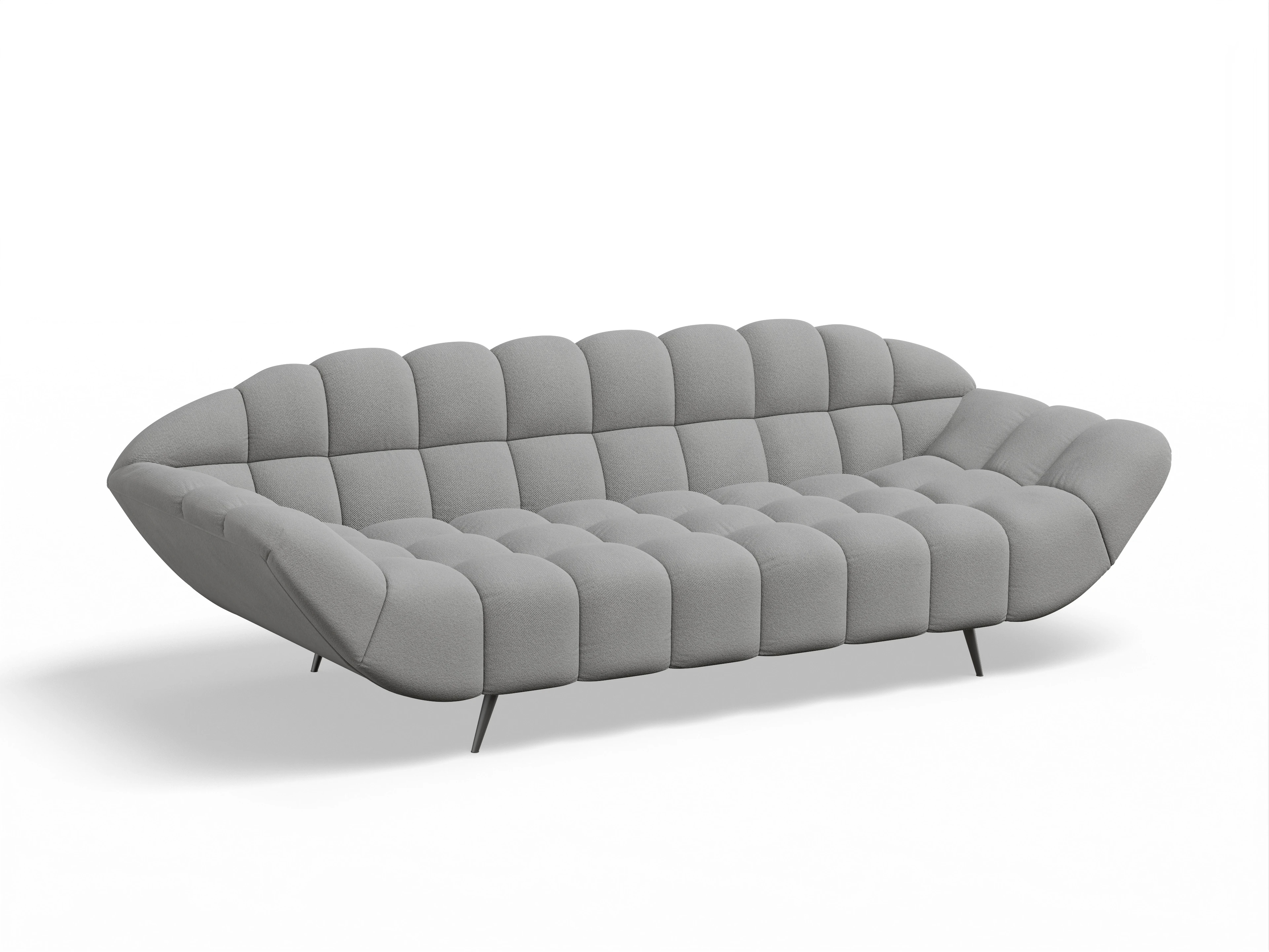 Ansicht des Produktes Girona-O 3-Sitzer Sofa in Stoff Grau