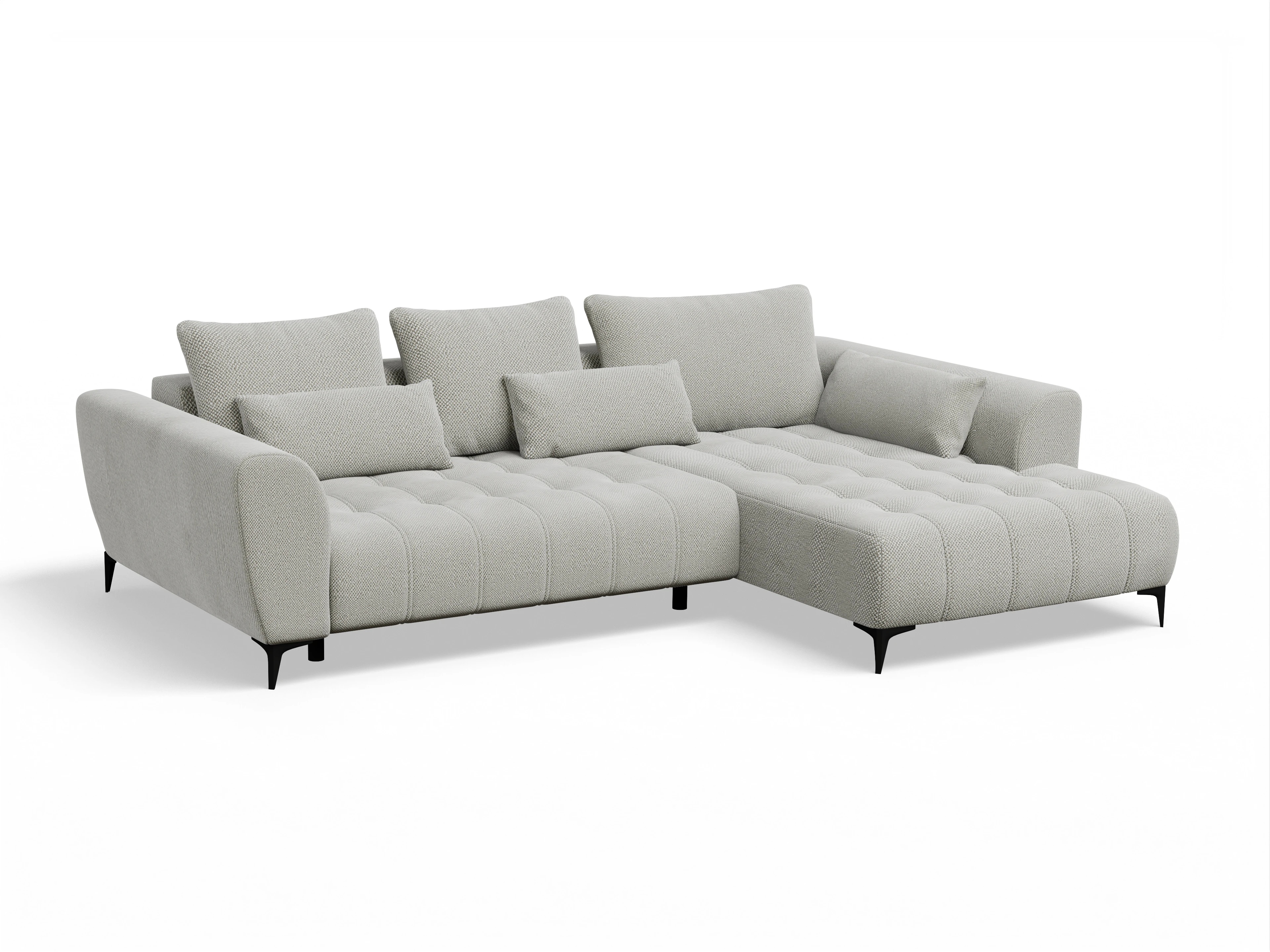 Granada OT Small R Ansicht des Produktes Granada-O Ecksofa rechts Abschluss offen in Stoff Beige