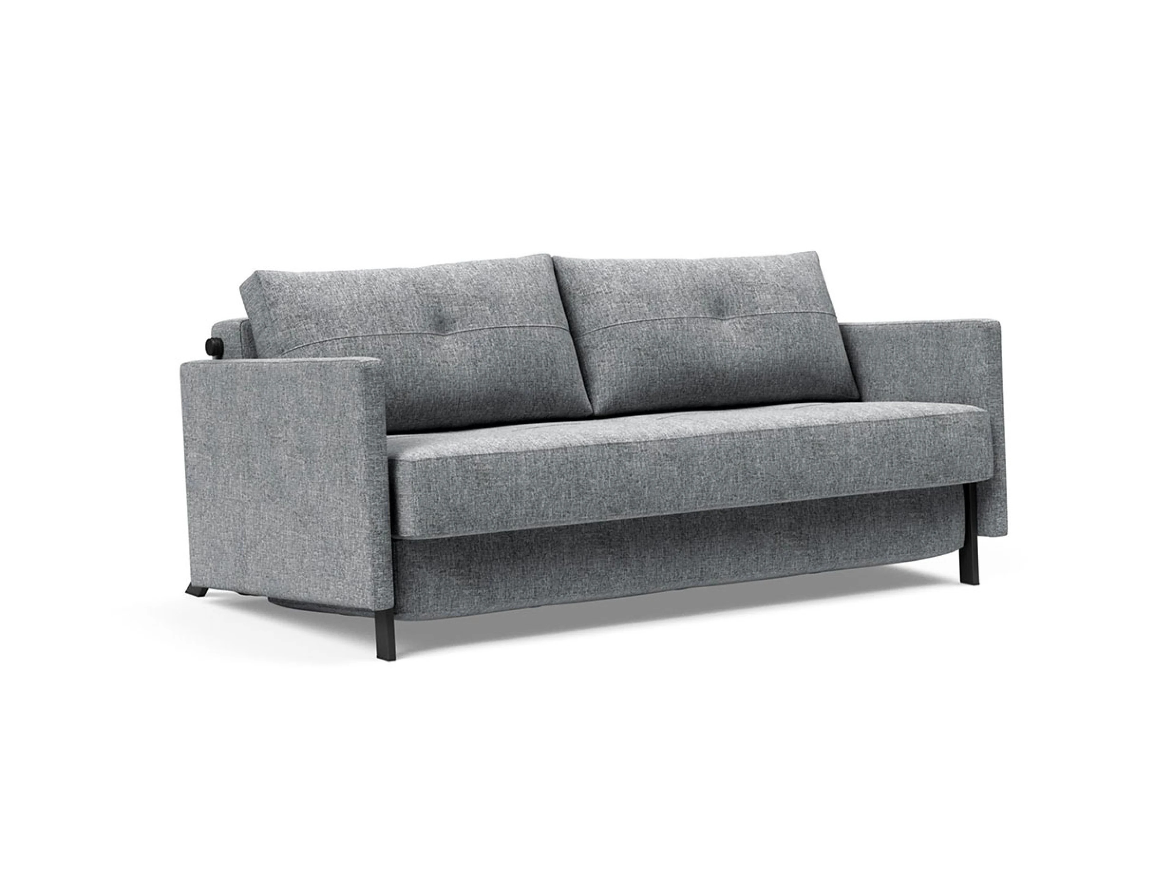 Ansicht des Produktes Cubed Schlafsofa Längsschläfer in Stoff Grau
