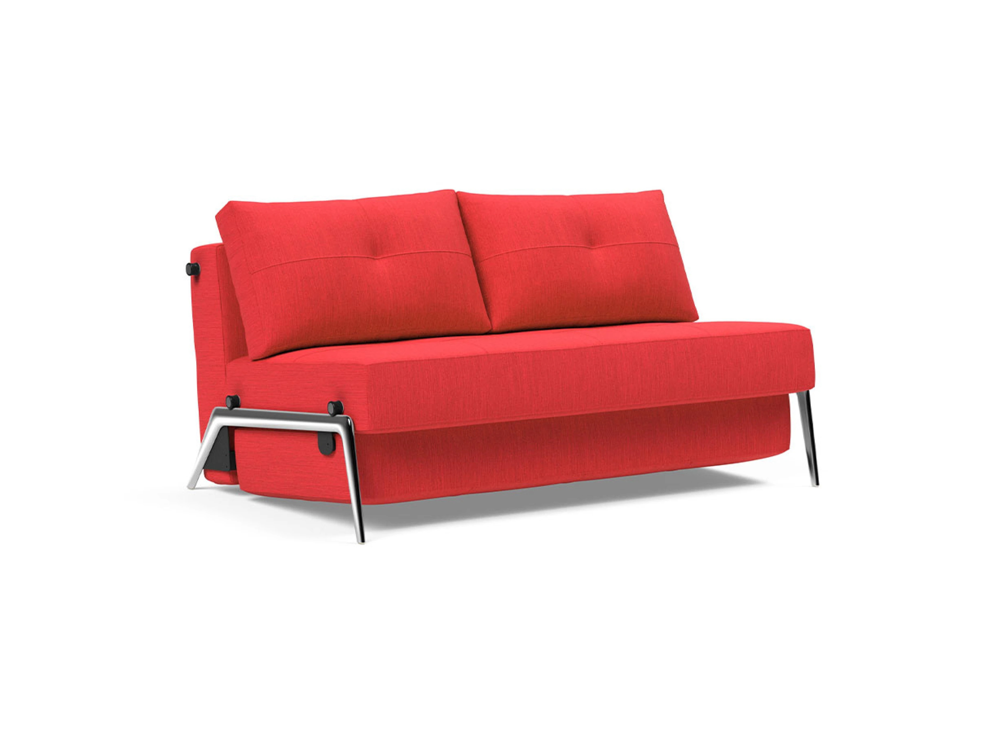 Ansicht des Produktes Cubed Schlafsofa Längsschläfer in Stoff Rot