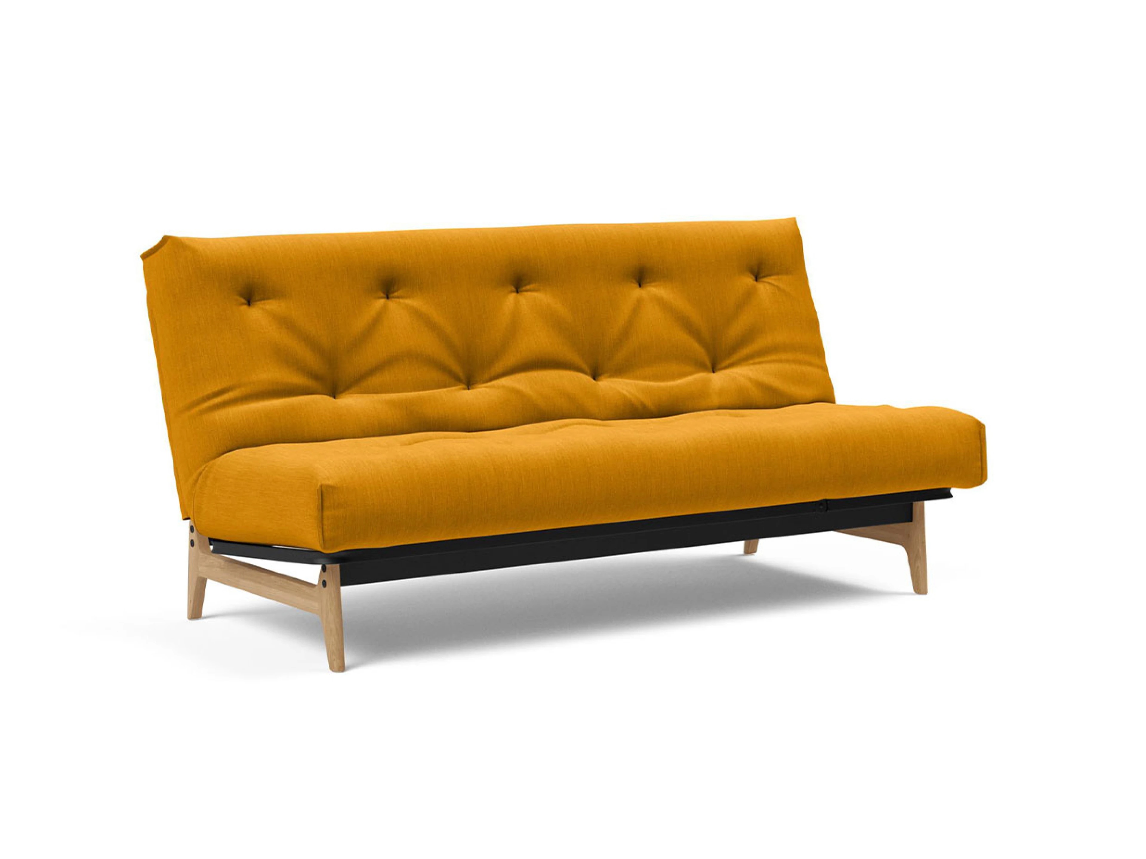 Ansicht des Produktes Aslak Schlafsofa Querschläfer in Stoff Gelb