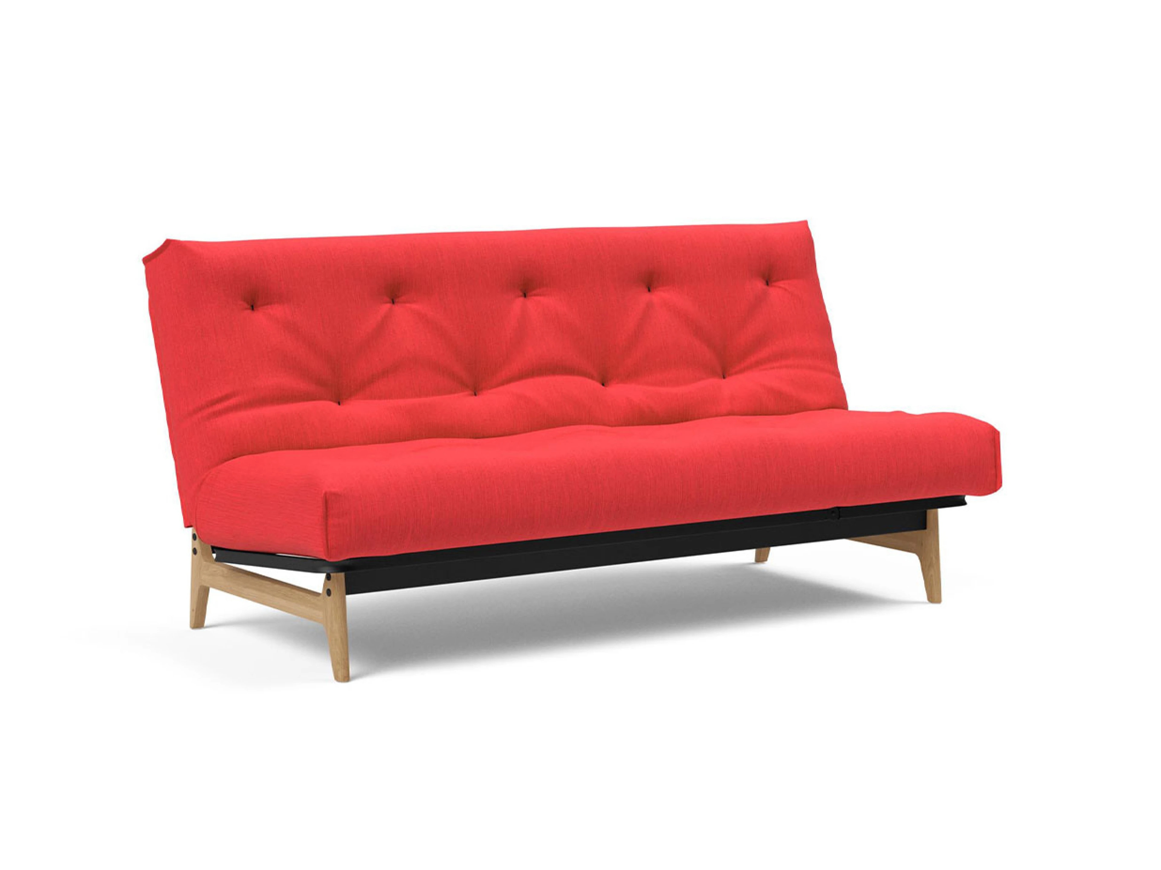 Ansicht des Produktes Aslak Schlafsofa Querschläfer in Stoff Rot