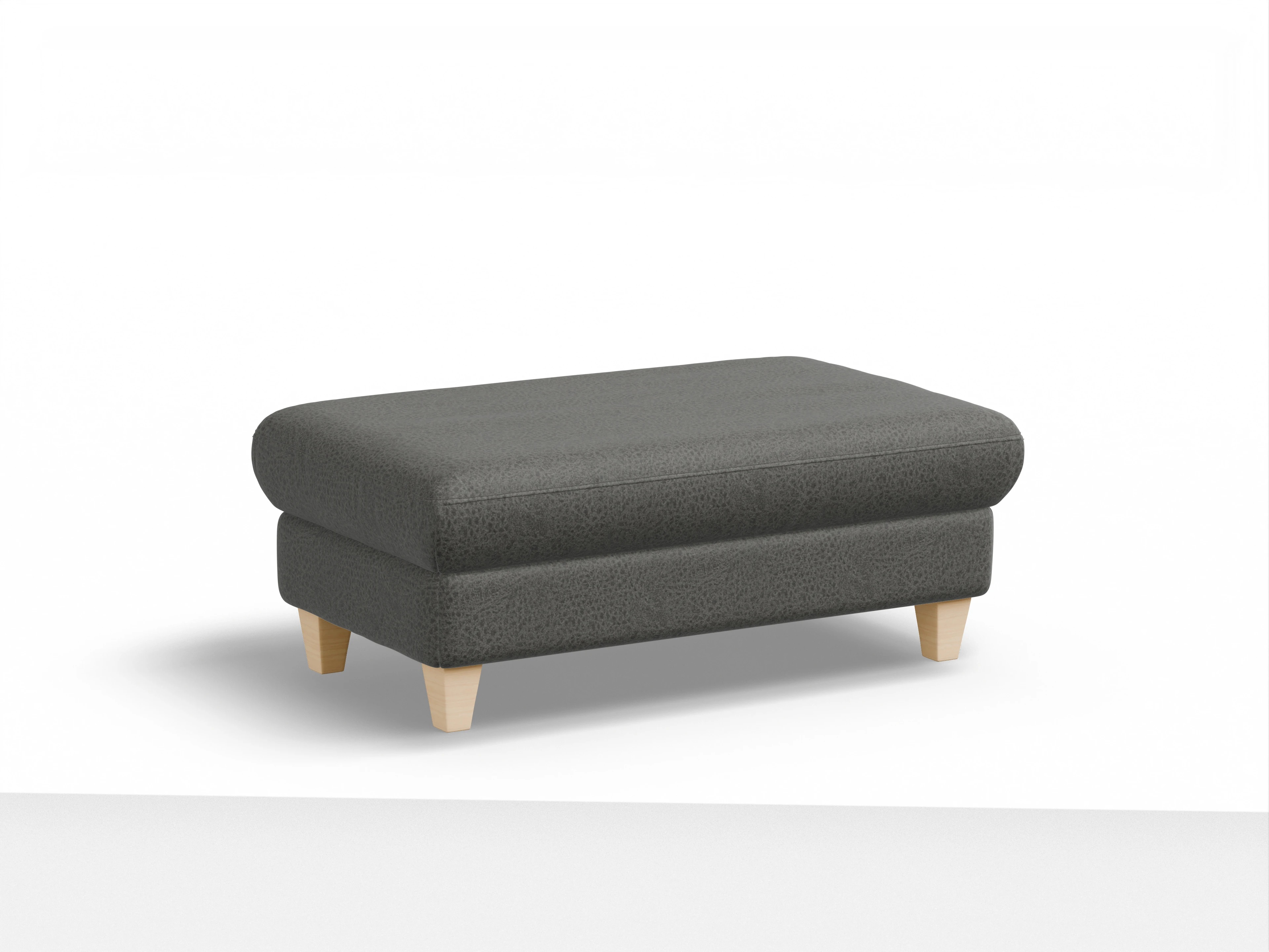 Ansicht des Produktes München Hocker in Stoff Grau