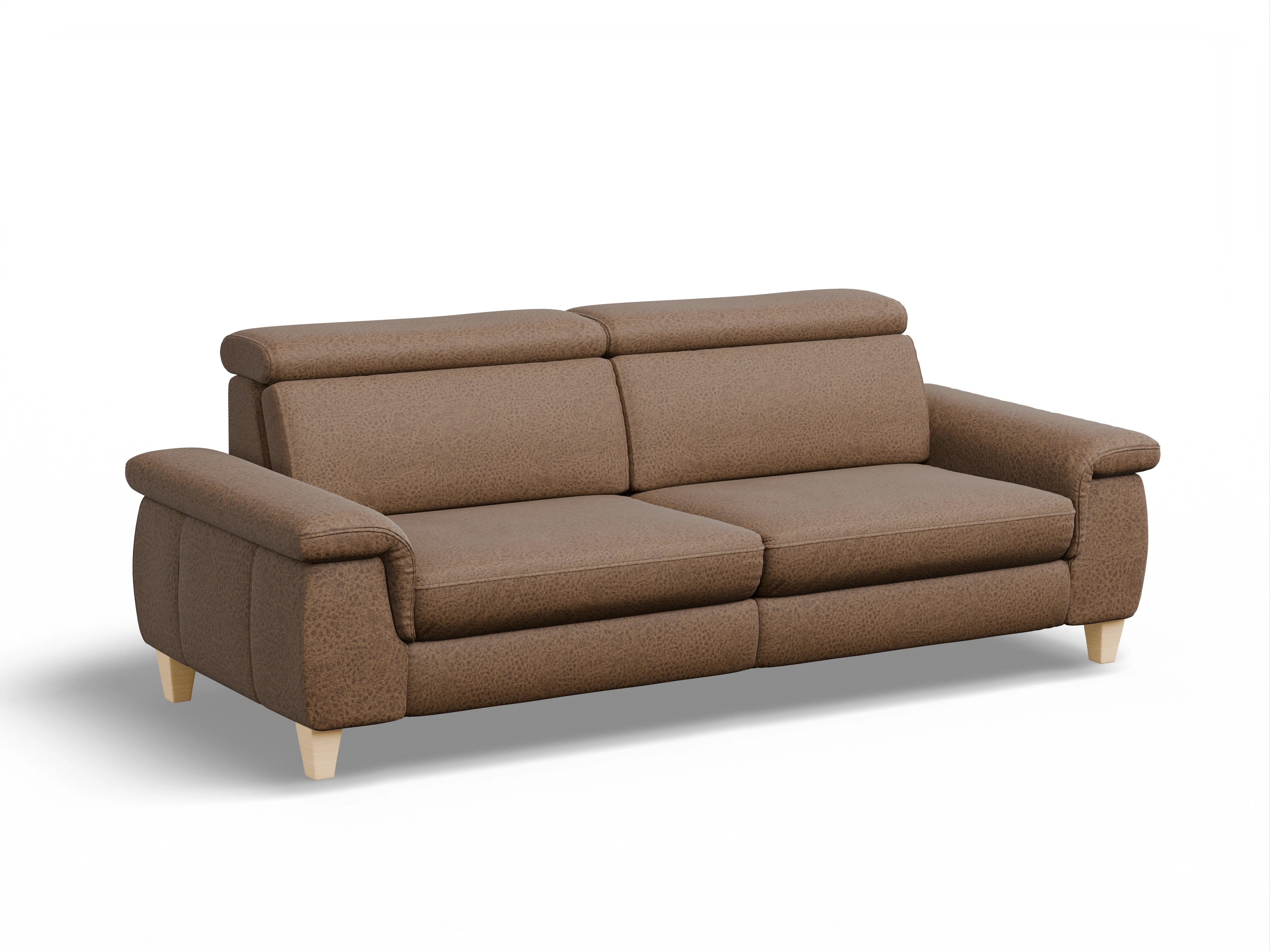 München 3-Sitzer Sofa Ansicht des Produktes München 3-Sitzer Sofa in Stoff Braun