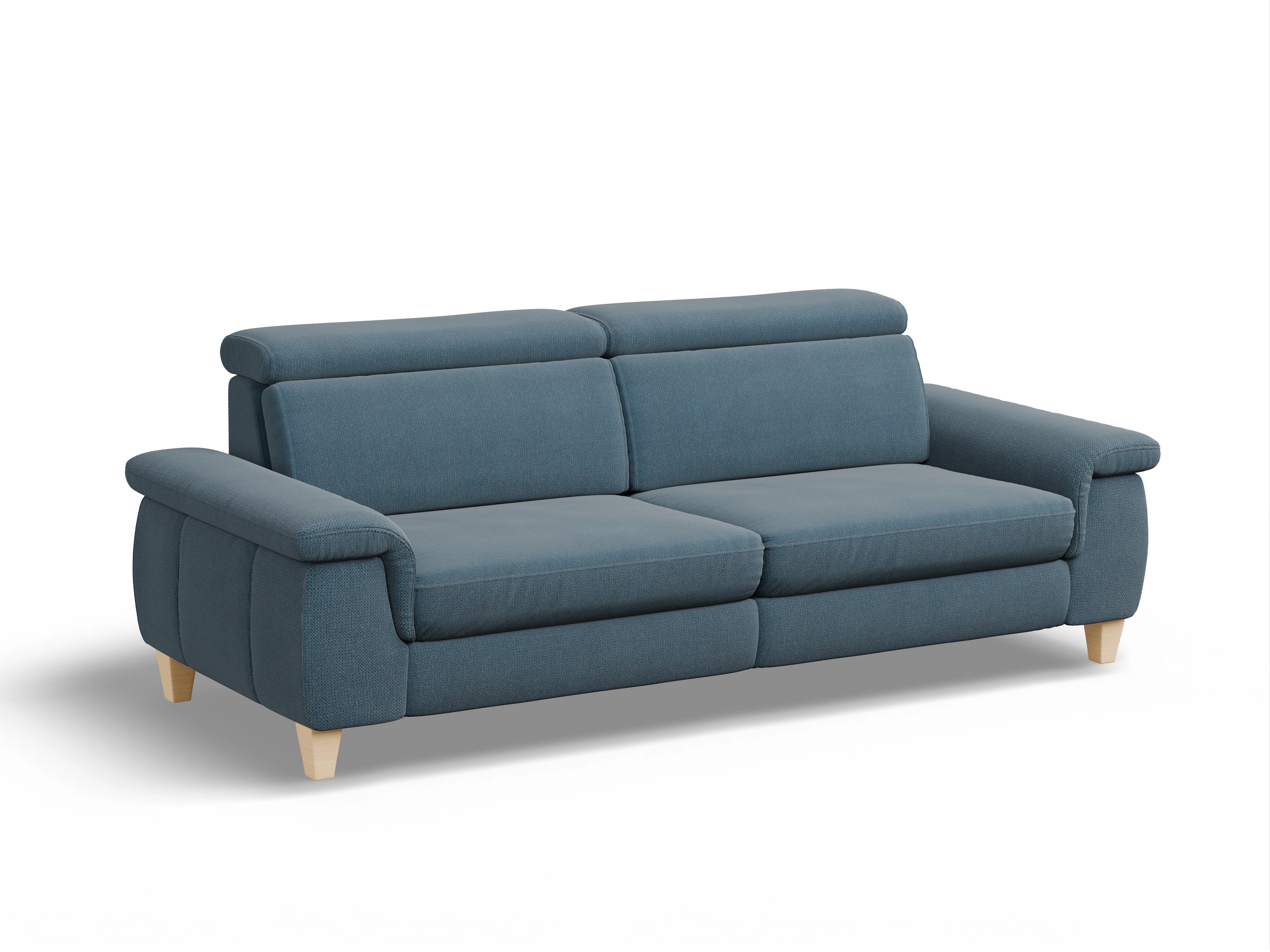 München 3-Sitzer Sofa Ansicht des Produktes München 3-Sitzer Sofa in Stoff Blau