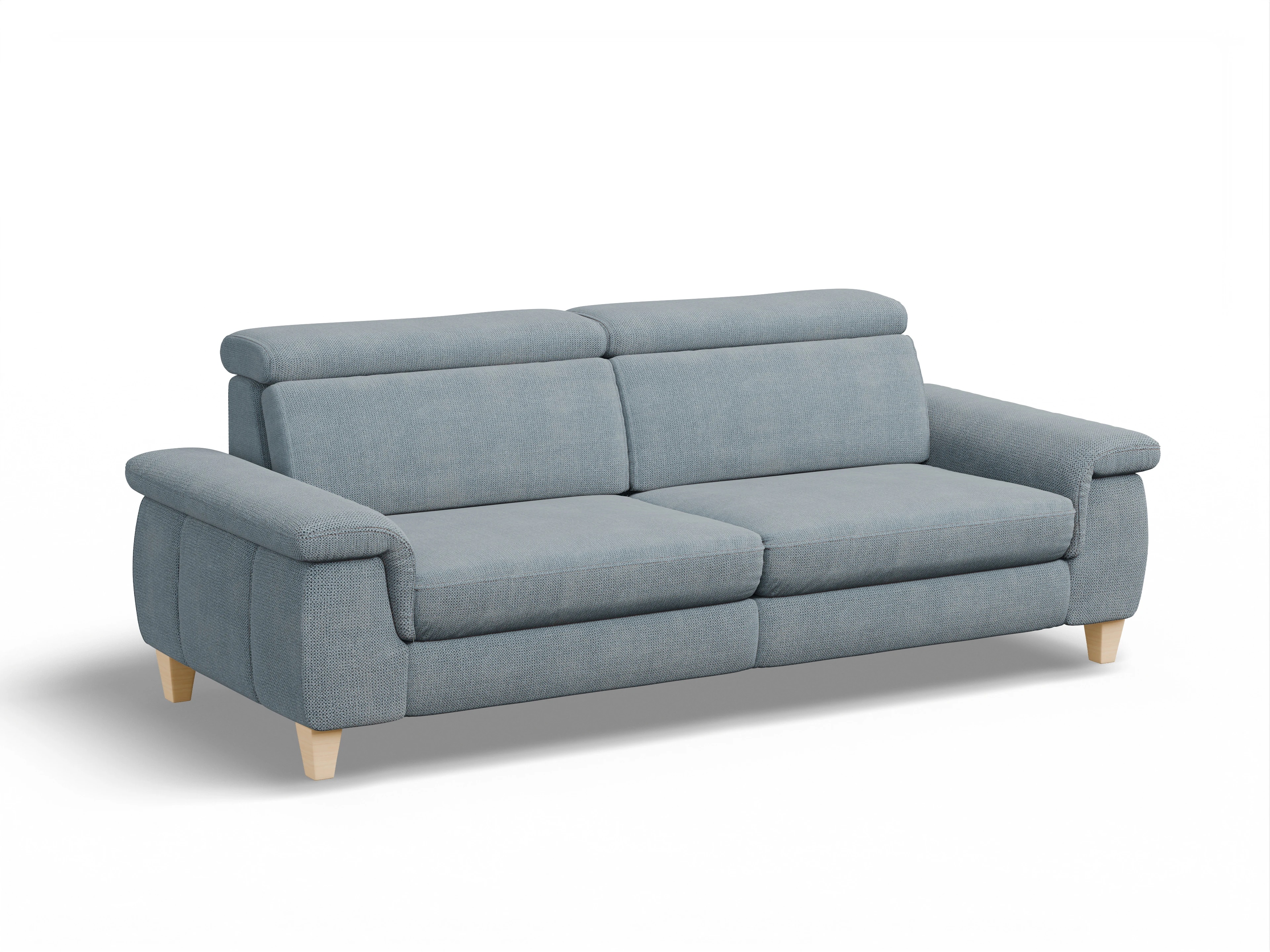 München 3-Sitzer Sofa Ansicht des Produktes München 3-Sitzer Sofa in Stoff Blau