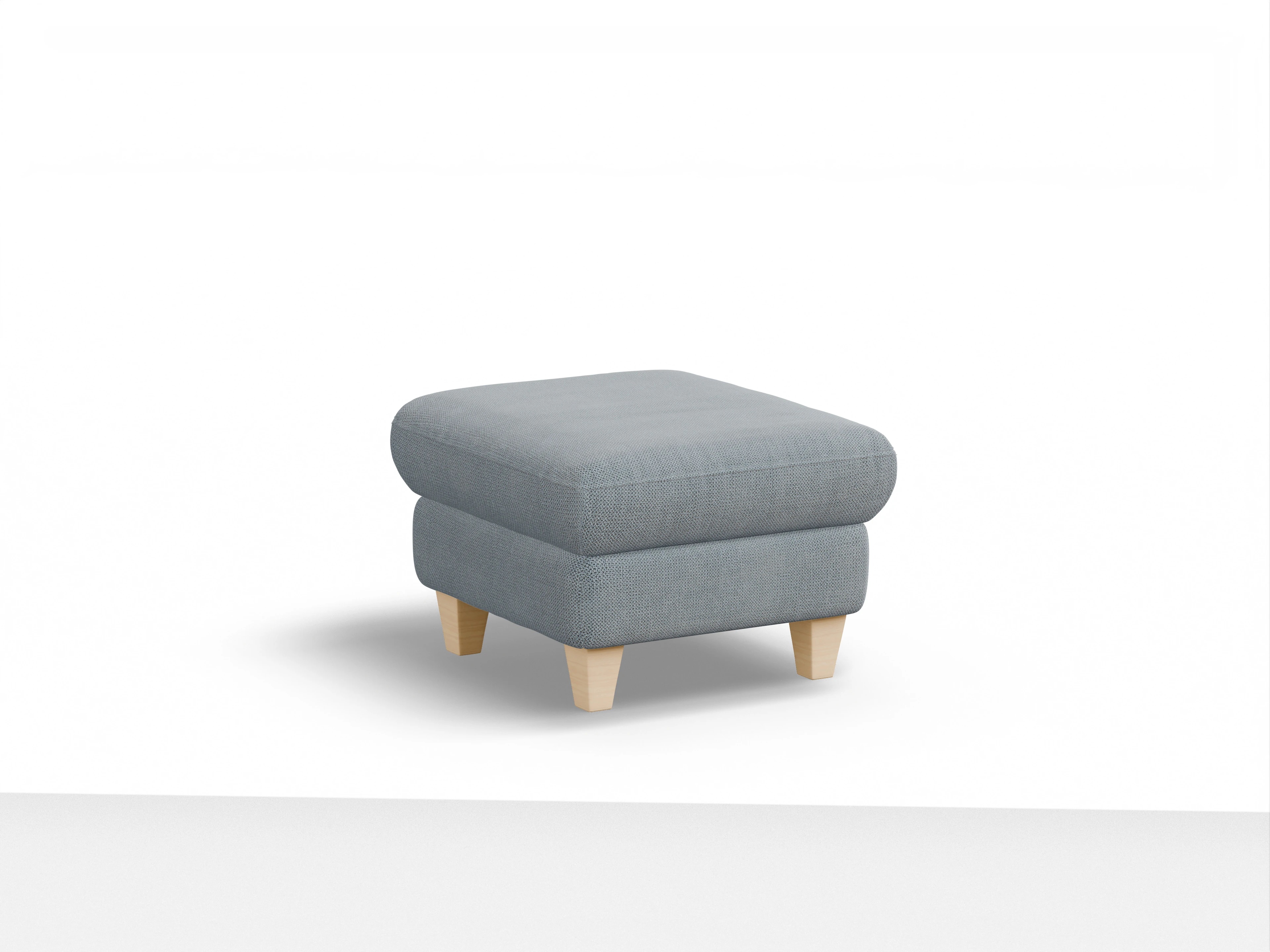 Ansicht des Produktes München Hocker in Stoff Blau