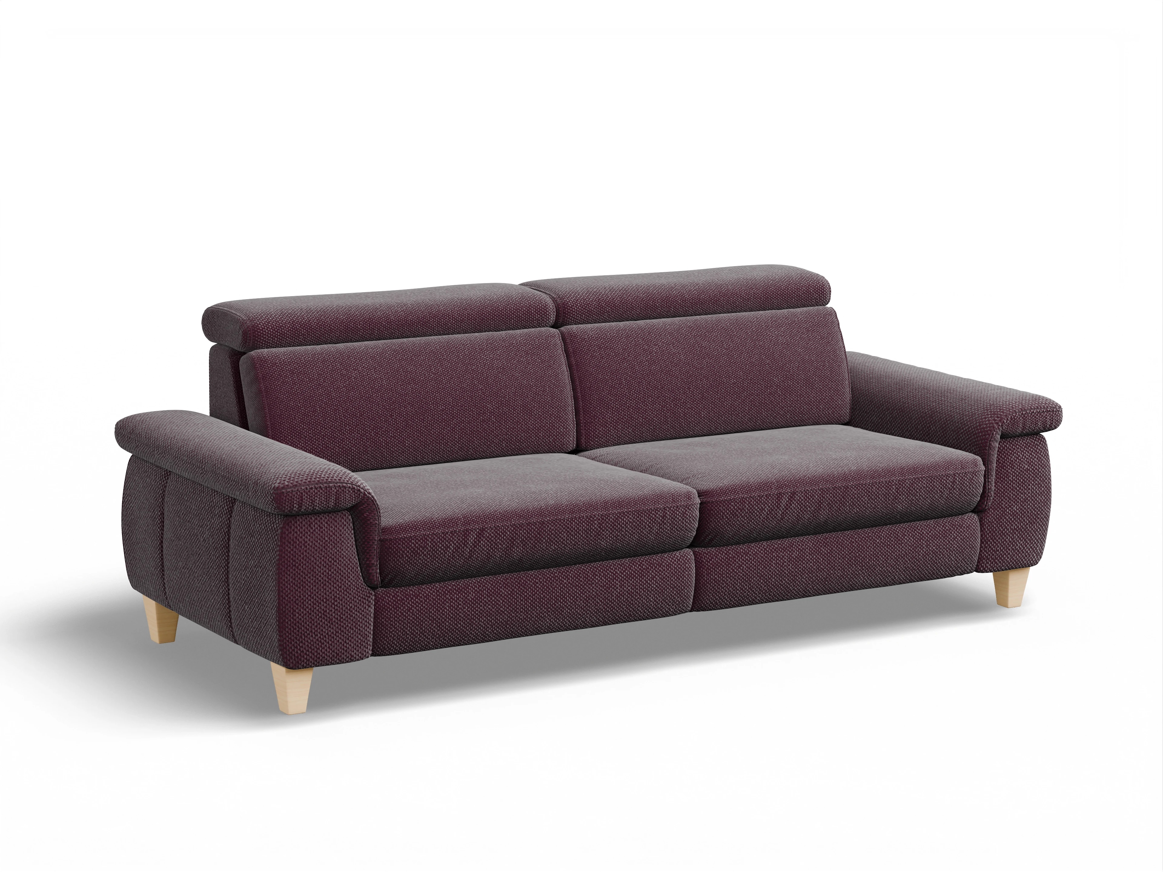 München 3-Sitzer Sofa Ansicht des Produktes München 3-Sitzer Sofa in Stoff Rot