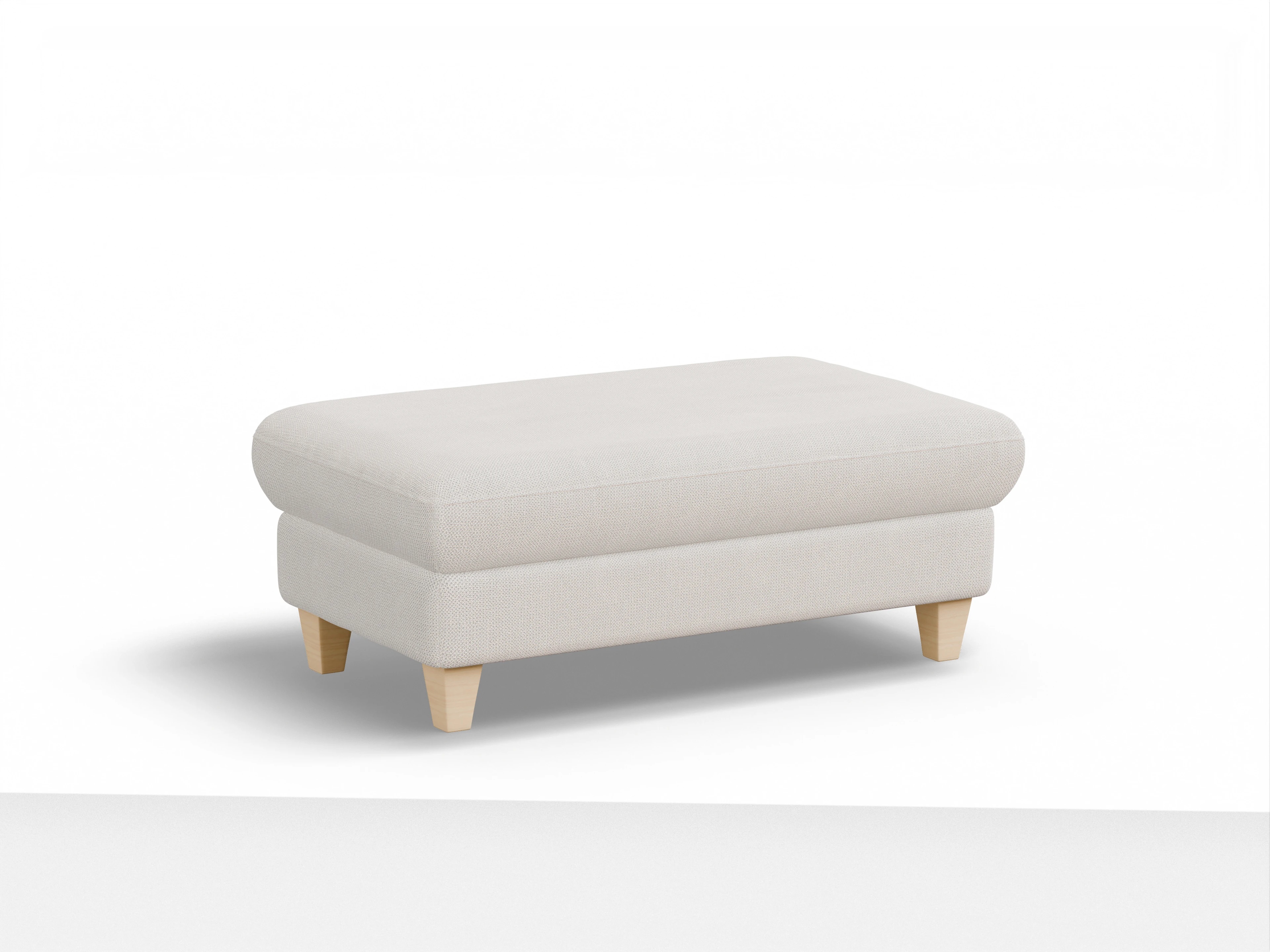 München Hockerbank Ansicht des Produktes München Hocker in Stoff Beige