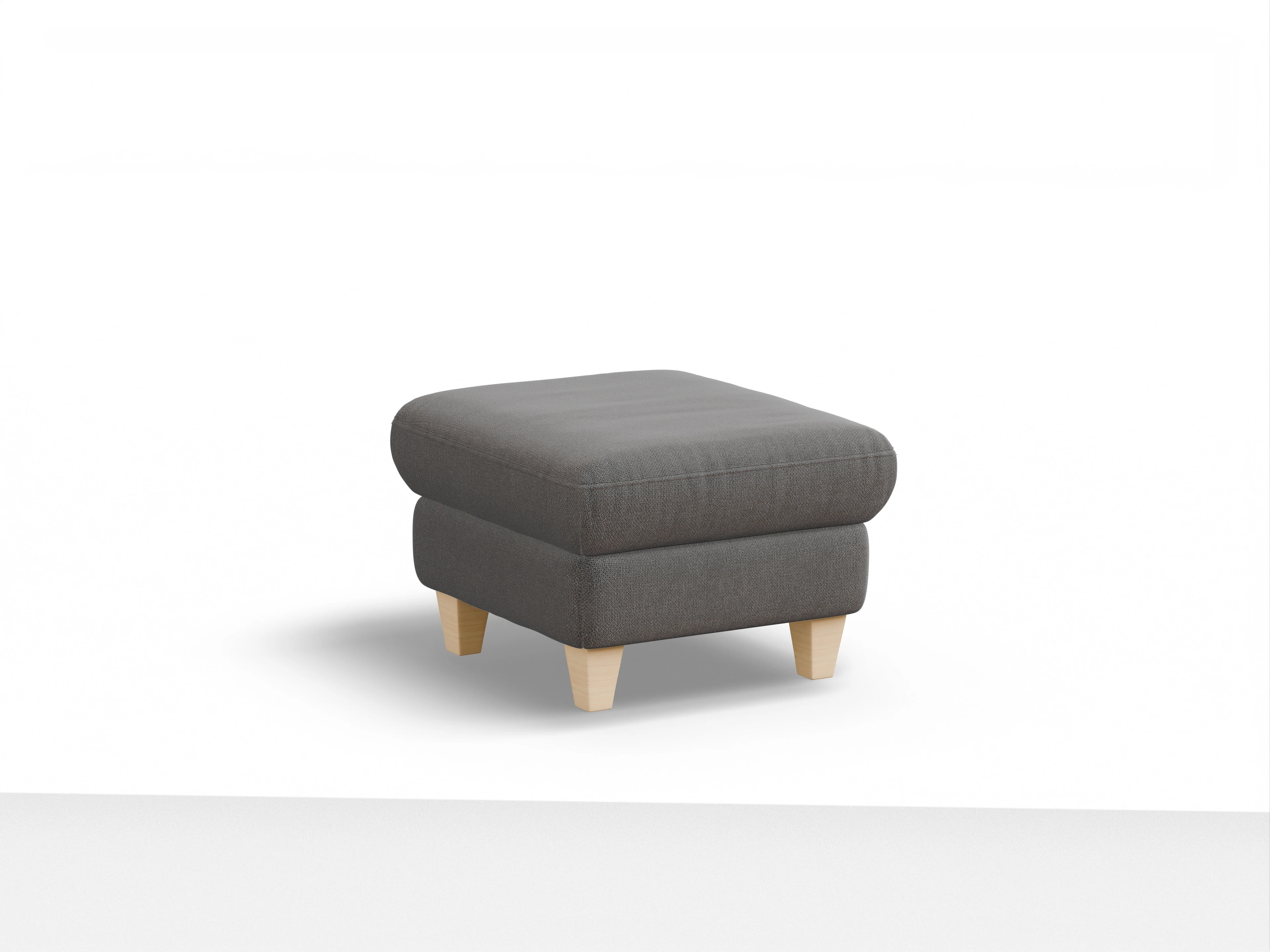 Ansicht des Produktes München Hocker in Stoff Grau