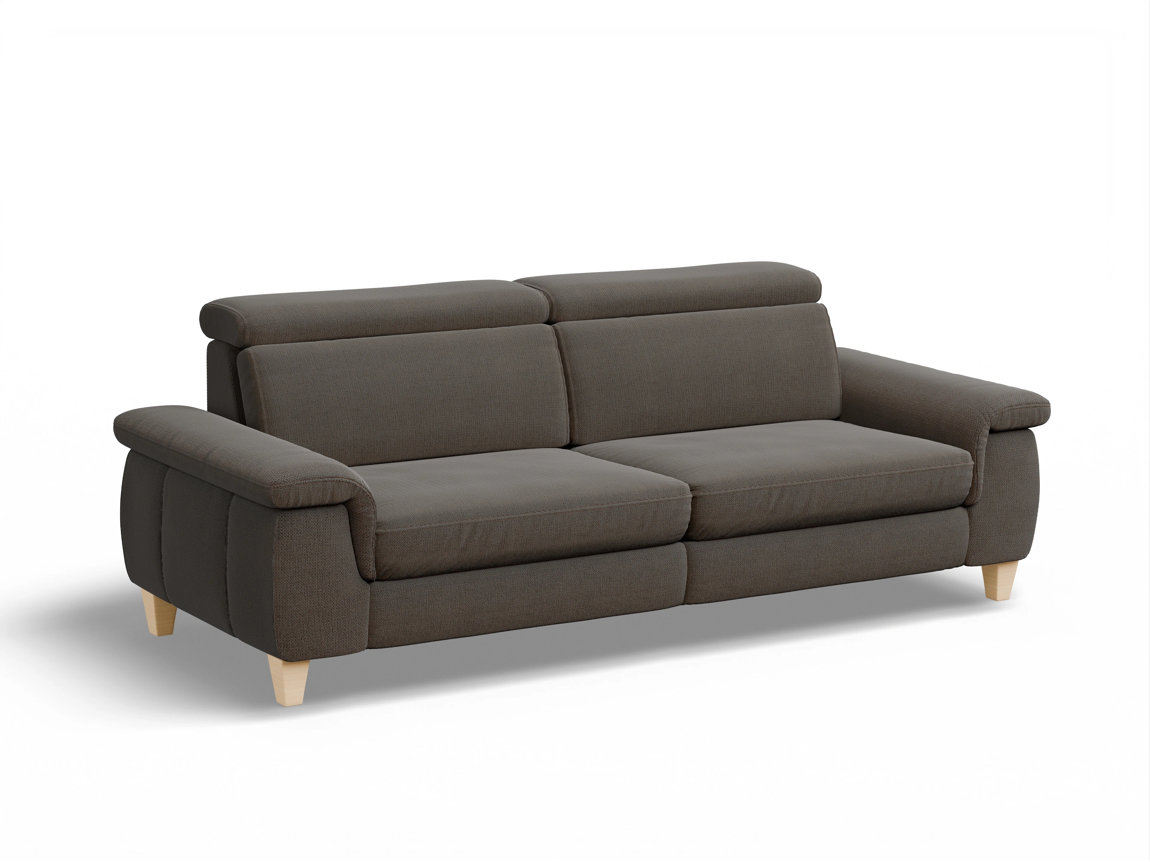 Ansicht des Produktes München 3-Sitzer Sofa in Stoff Braun