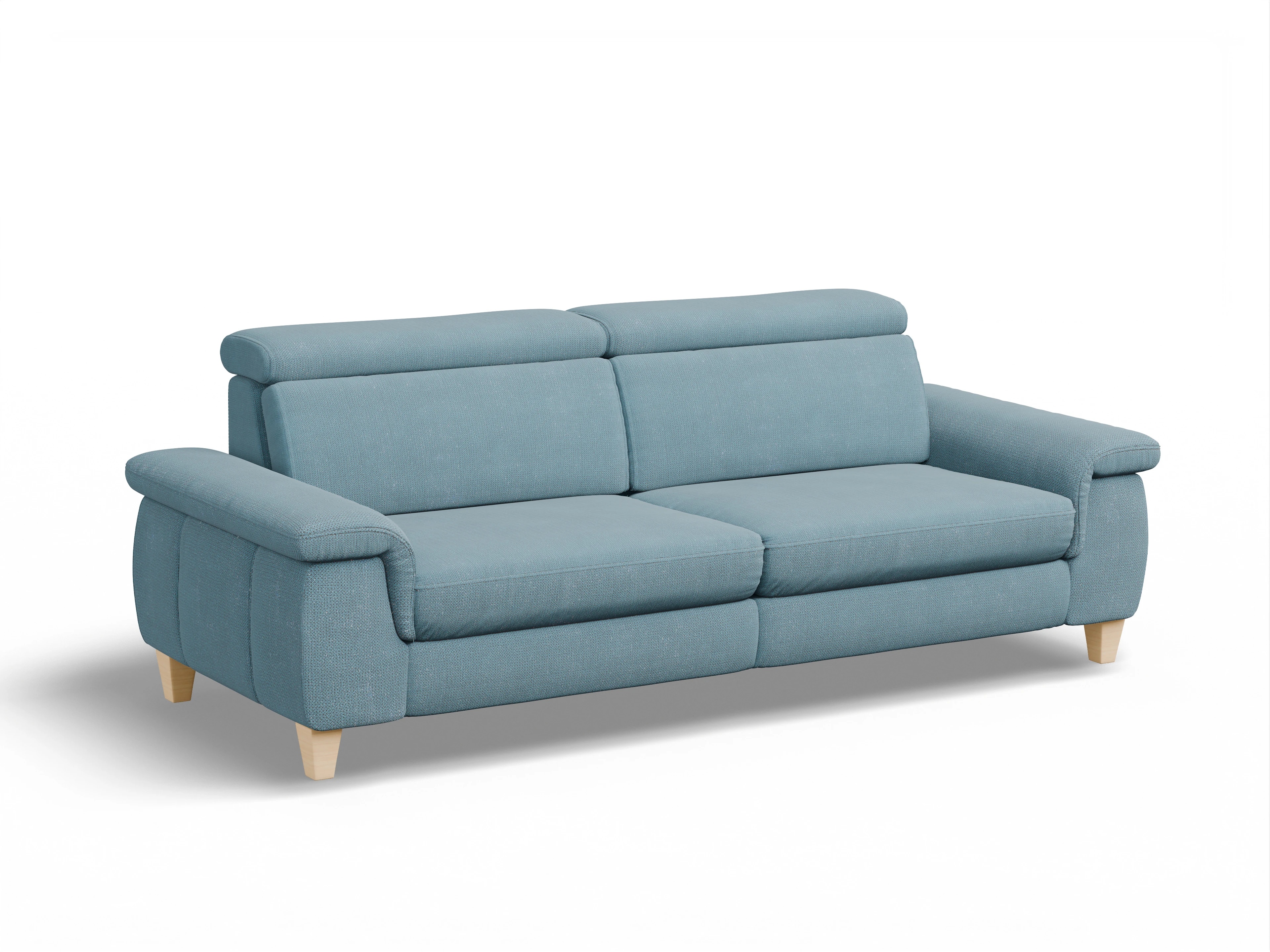 München 3-Sitzer Sofa Ansicht des Produktes München 3-Sitzer Sofa in Stoff Blau