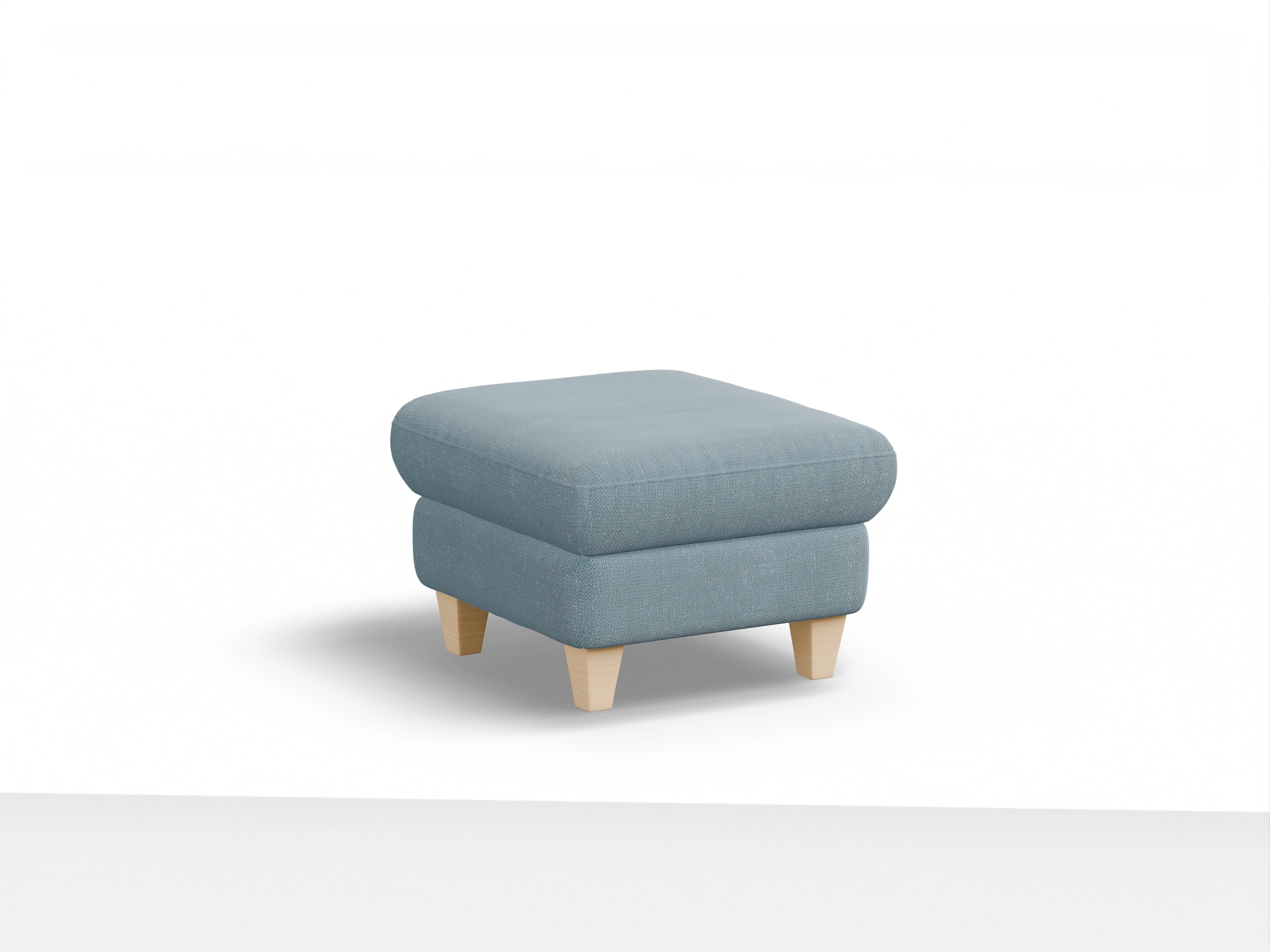 Ansicht des Produktes München Hocker in Stoff Blau