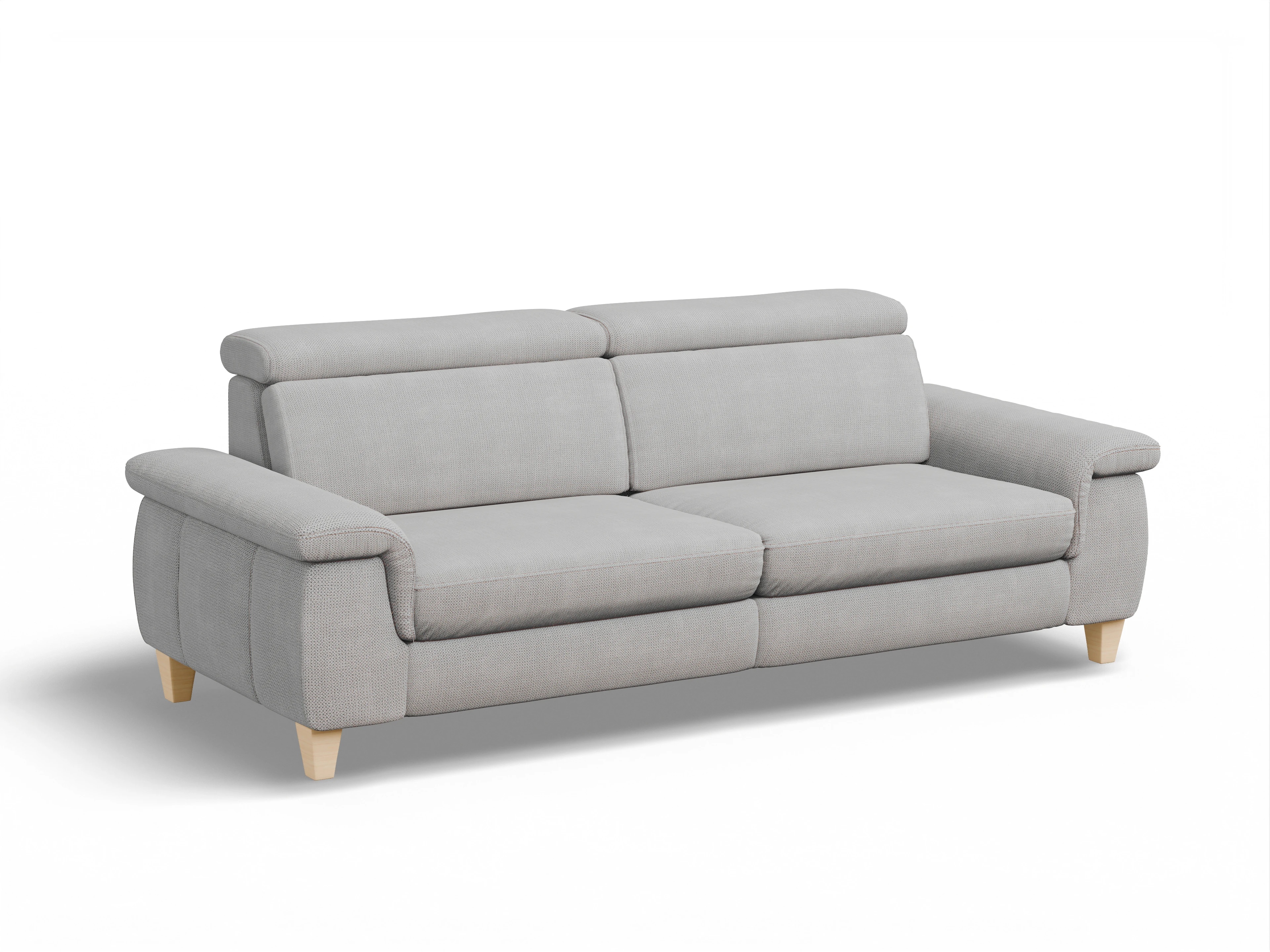 Ansicht des Produktes München 3-Sitzer Sofa in Stoff Grau