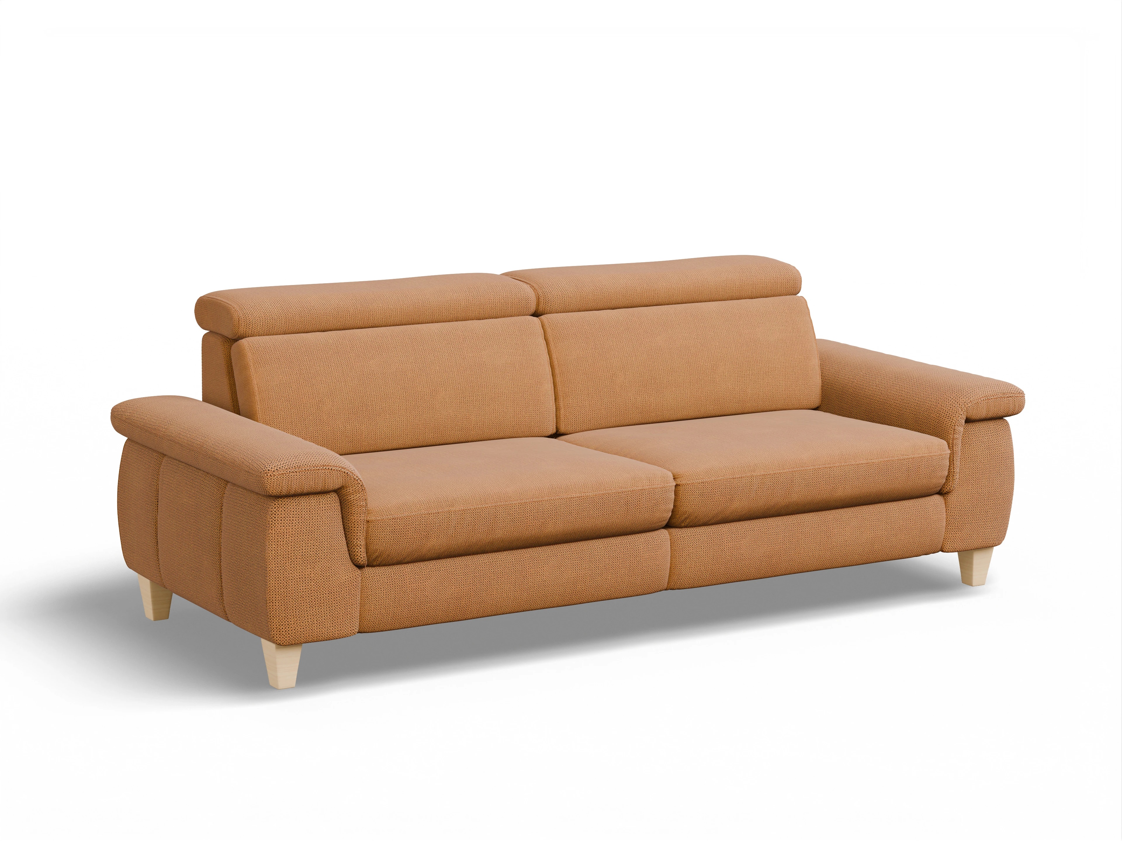 Ansicht des Produktes München 3-Sitzer Sofa in Stoff Gelb