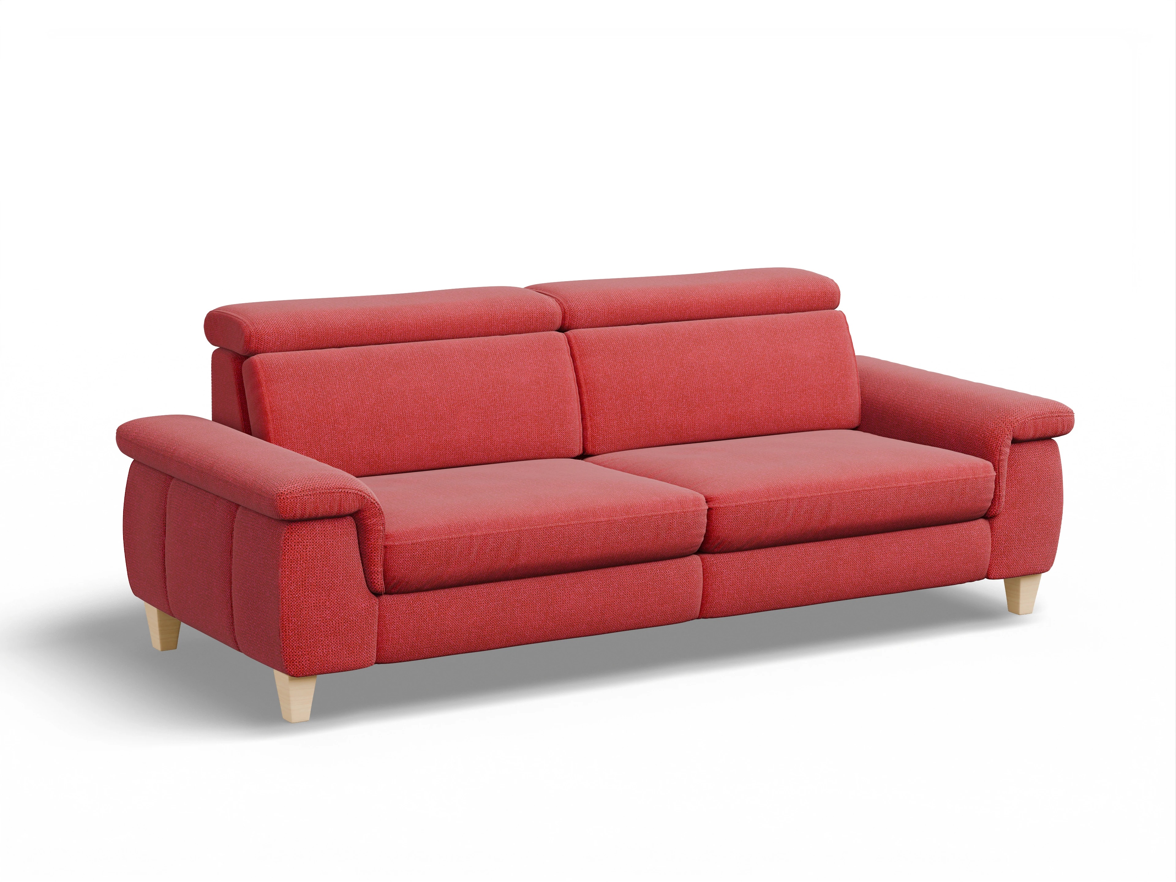 Ansicht des Produktes München 3-Sitzer Sofa in Stoff Rot