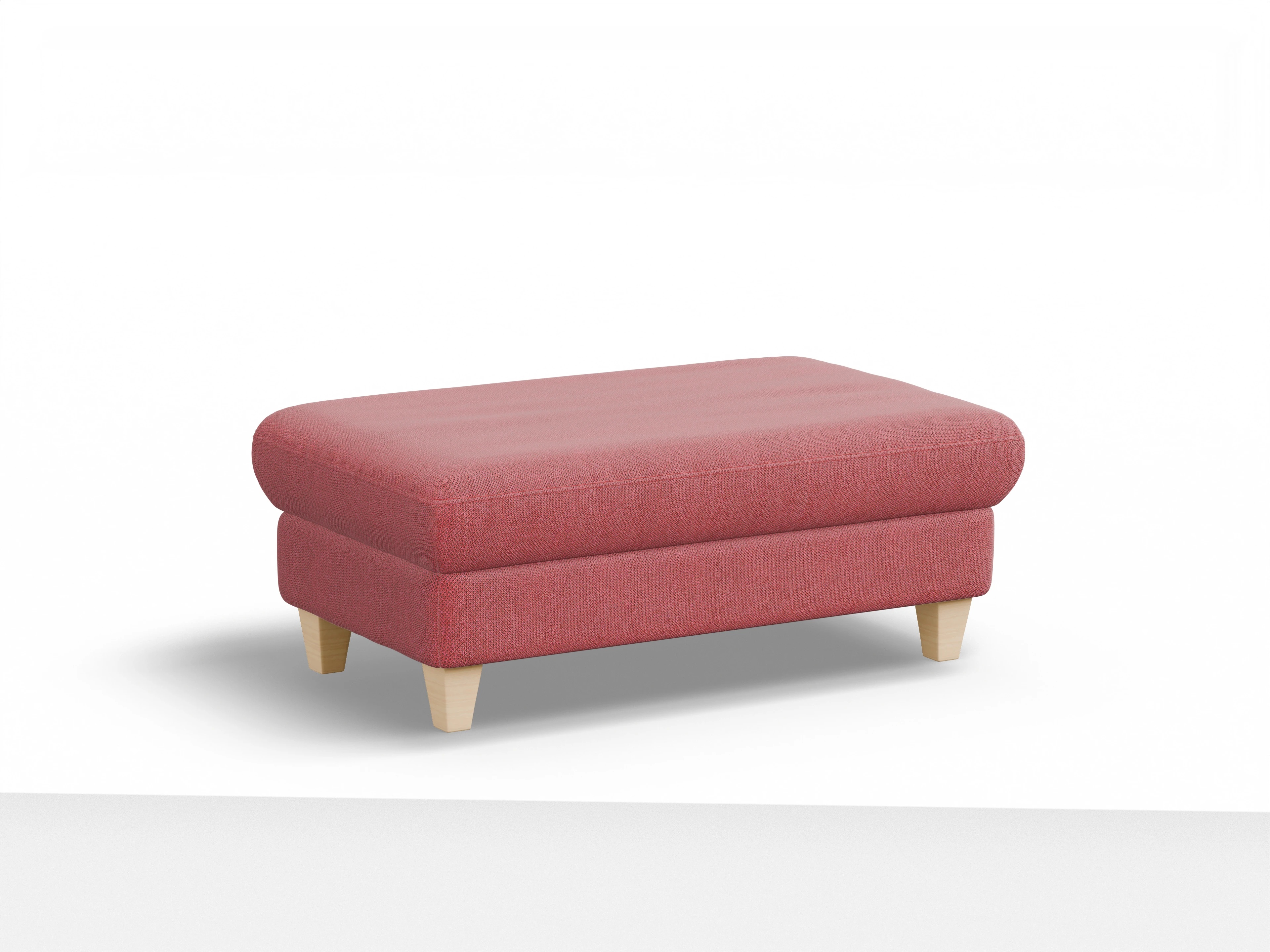 Ansicht des Produktes München Hocker in Stoff Rot