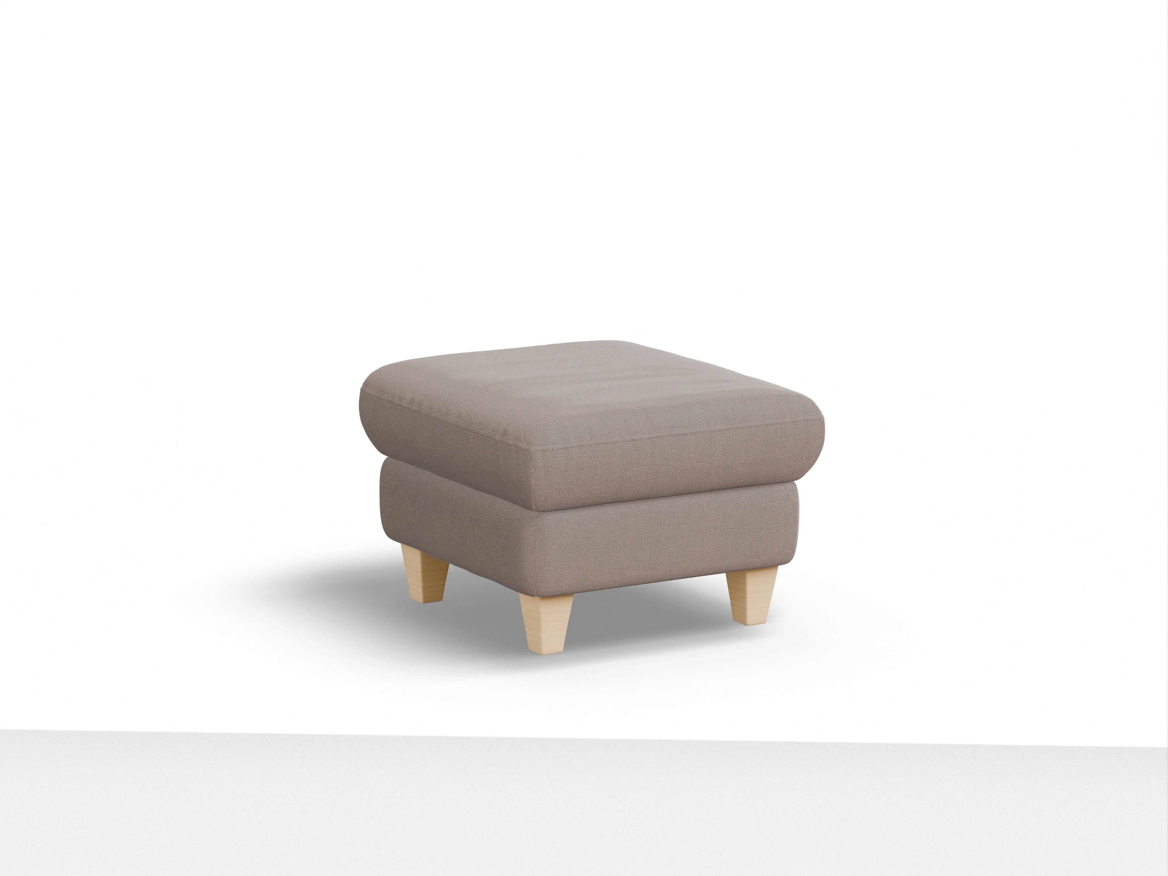 Ansicht des Produktes München Hocker in Stoff Braun