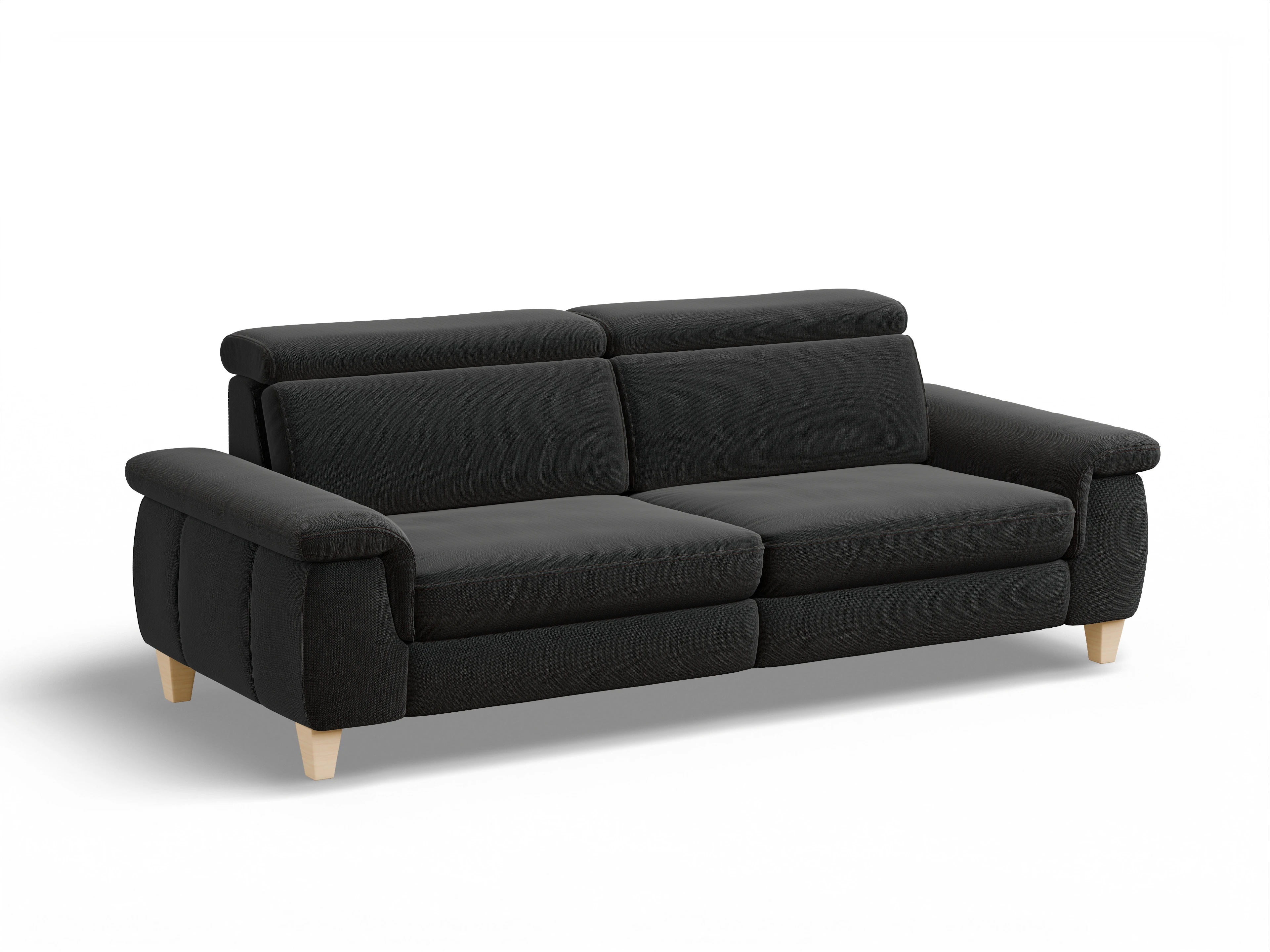Ansicht des Produktes München 3-Sitzer Sofa in Stoff Schwarz
