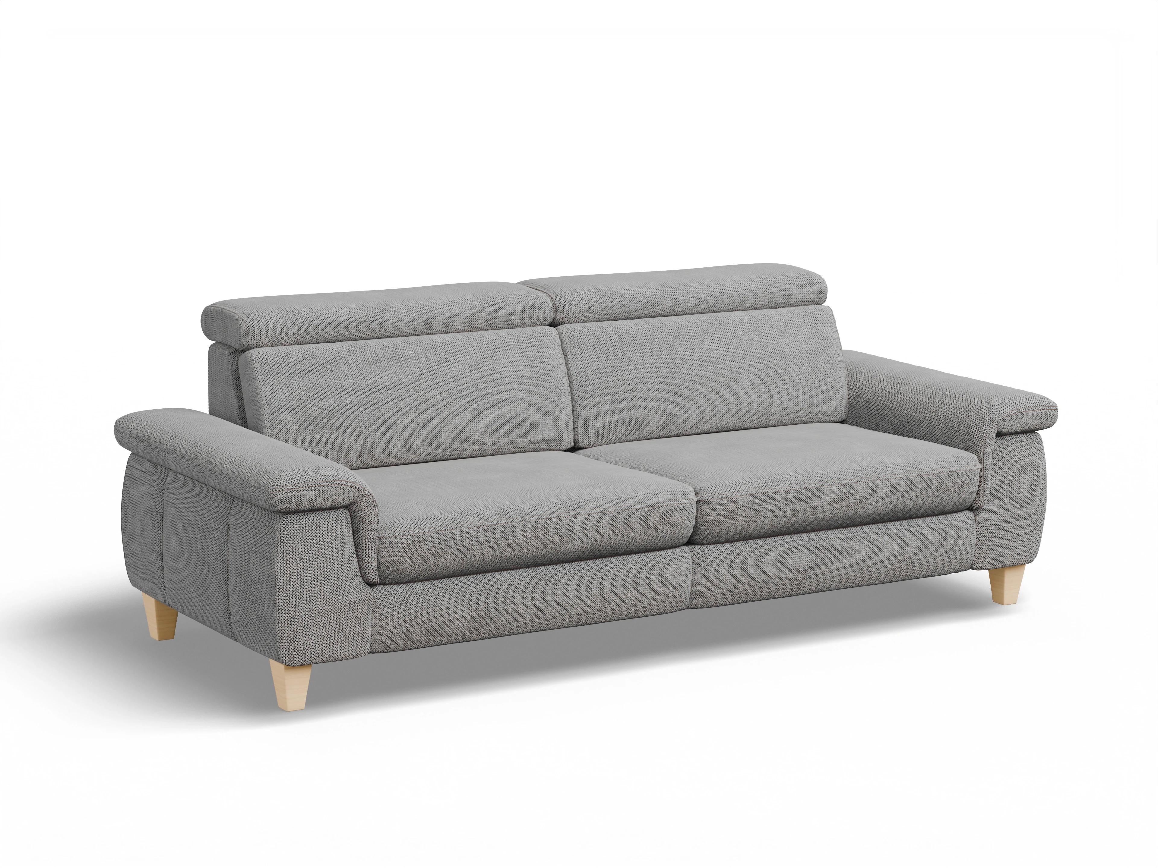 München 3-Sitzer Sofa Ansicht des Produktes München 3-Sitzer Sofa in Stoff Grau