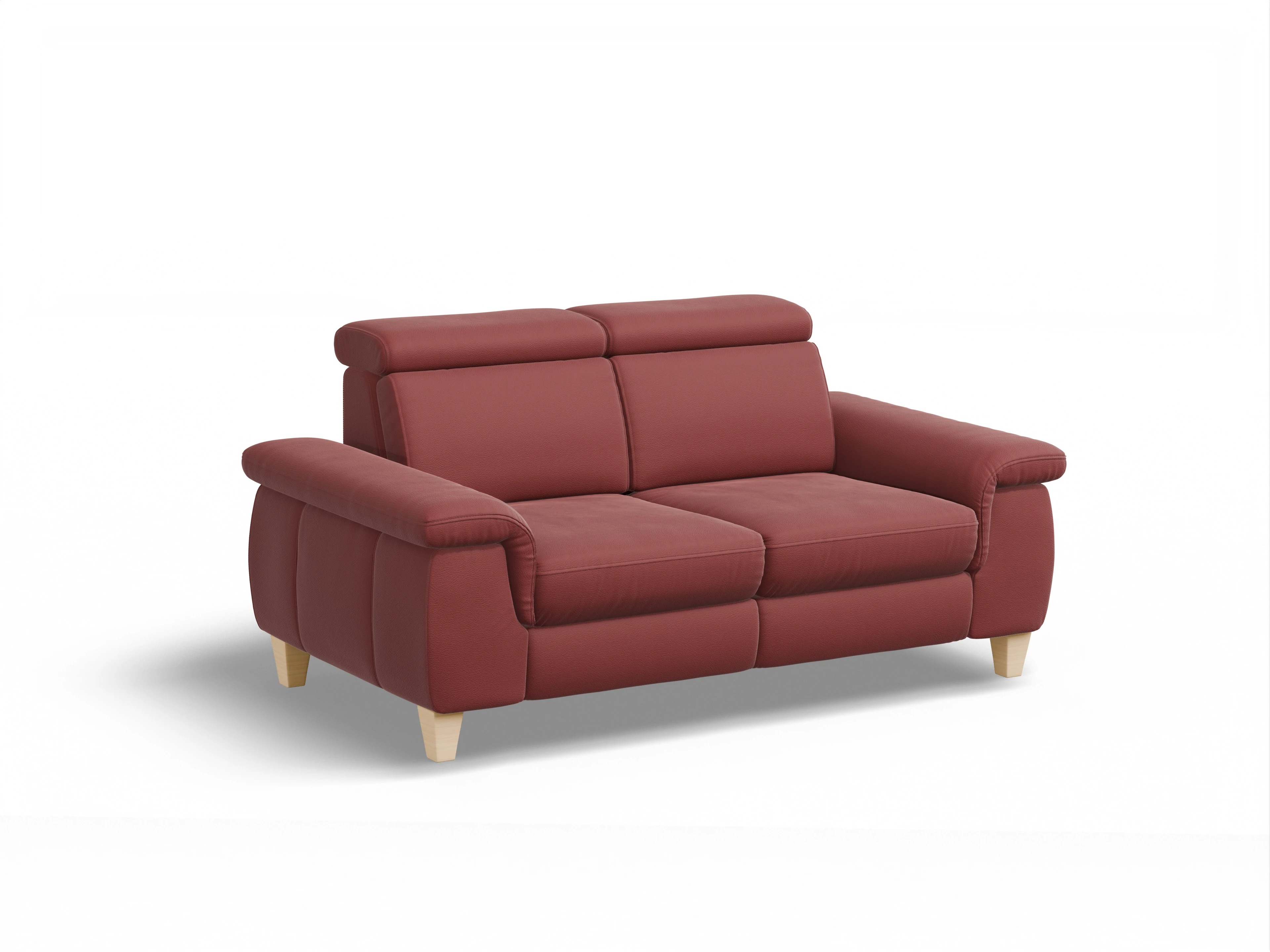 Ansicht des Produktes München 2-Sitzer Sofa in Leder Rot