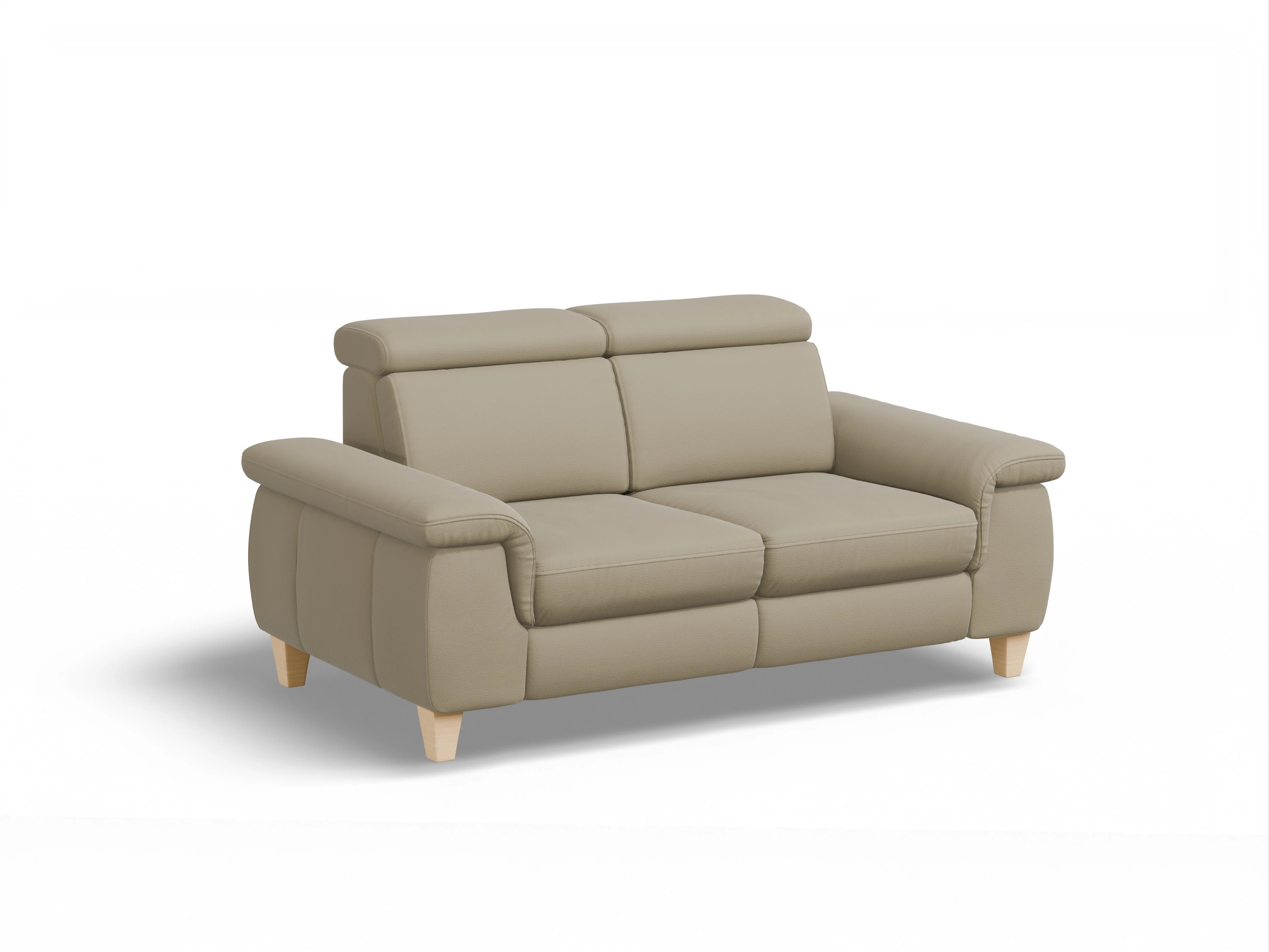 Ansicht des Produktes München 2-Sitzer Sofa in Leder Braun