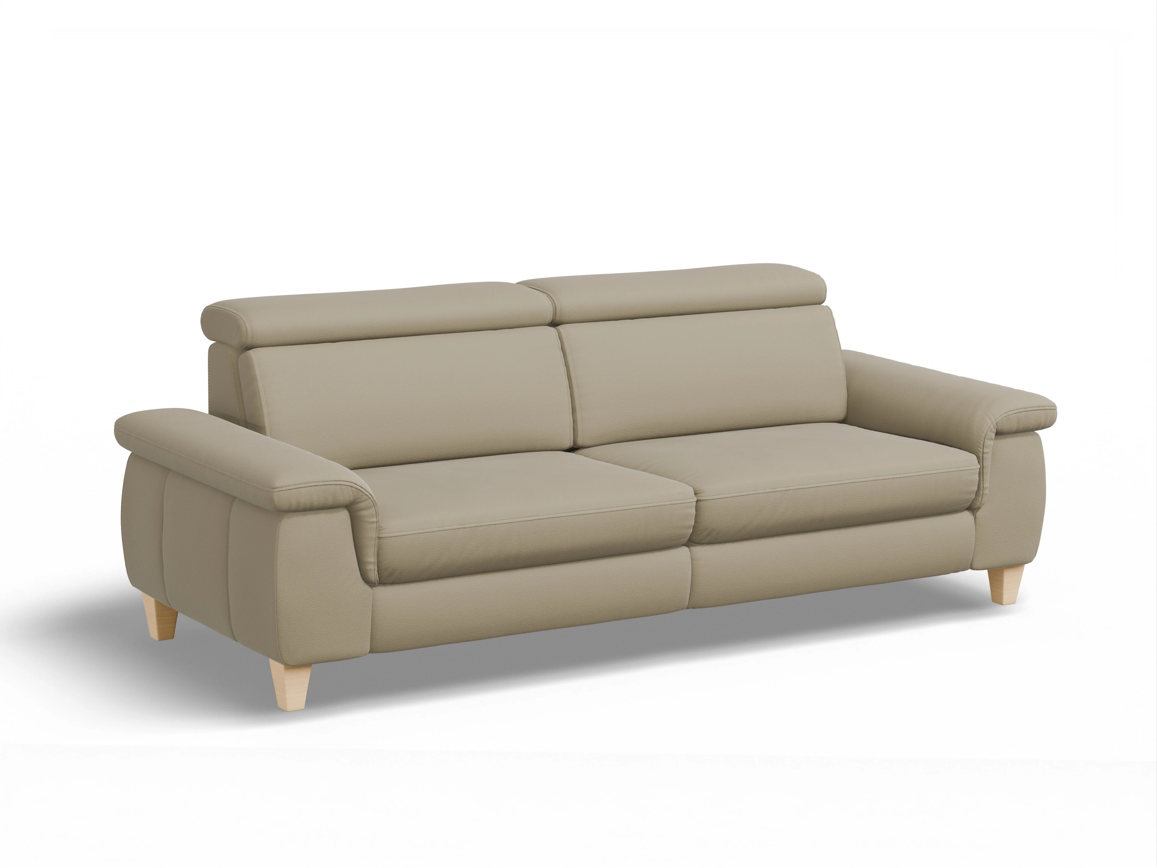 München 3-Sitzer Sofa Ansicht des Produktes München 3-Sitzer Sofa in Leder Braun