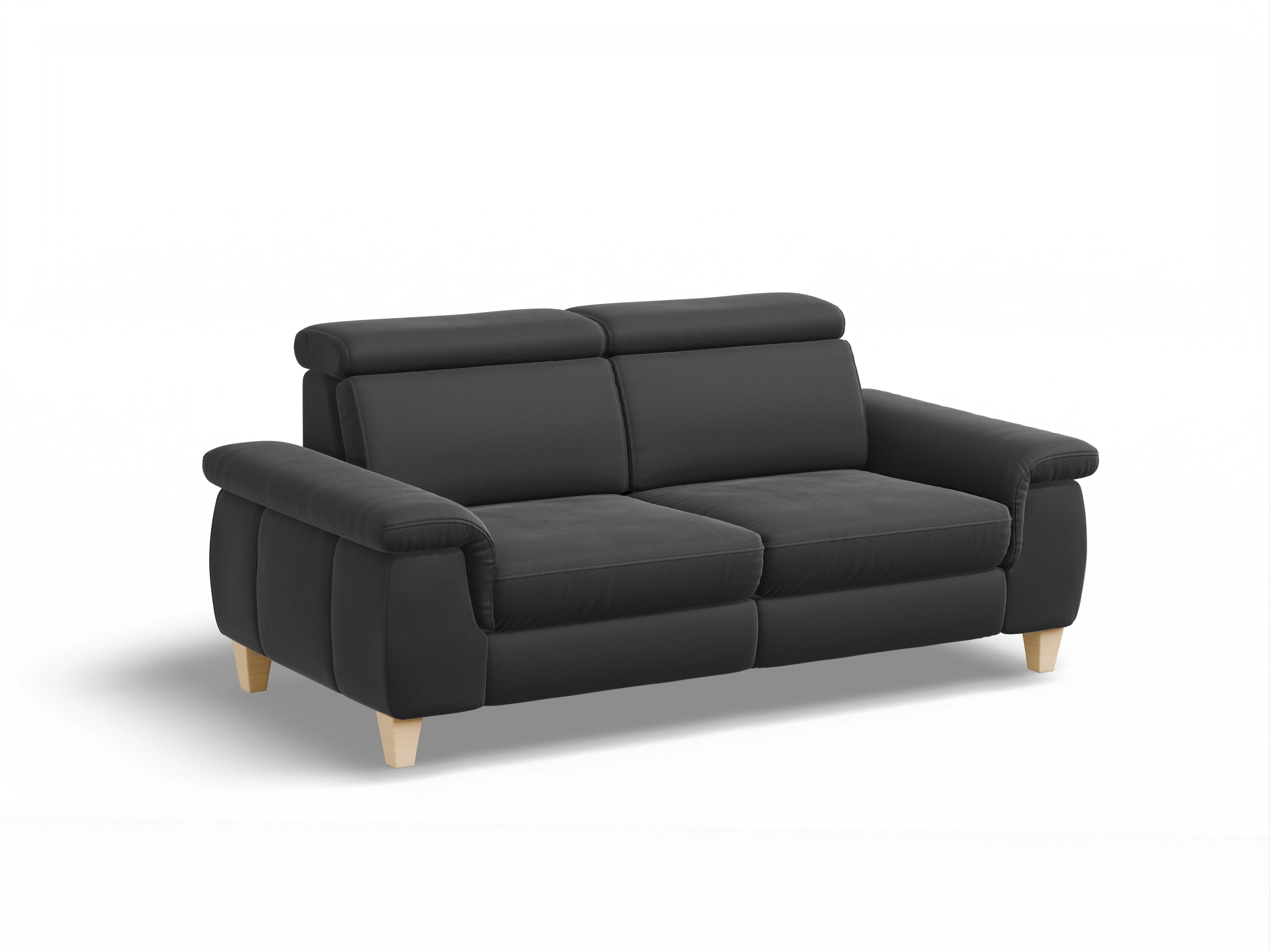München 2,5-Sitzer Sofa Ansicht des Produktes München 2,5-Sitzer Sofa in Leder Schwarz