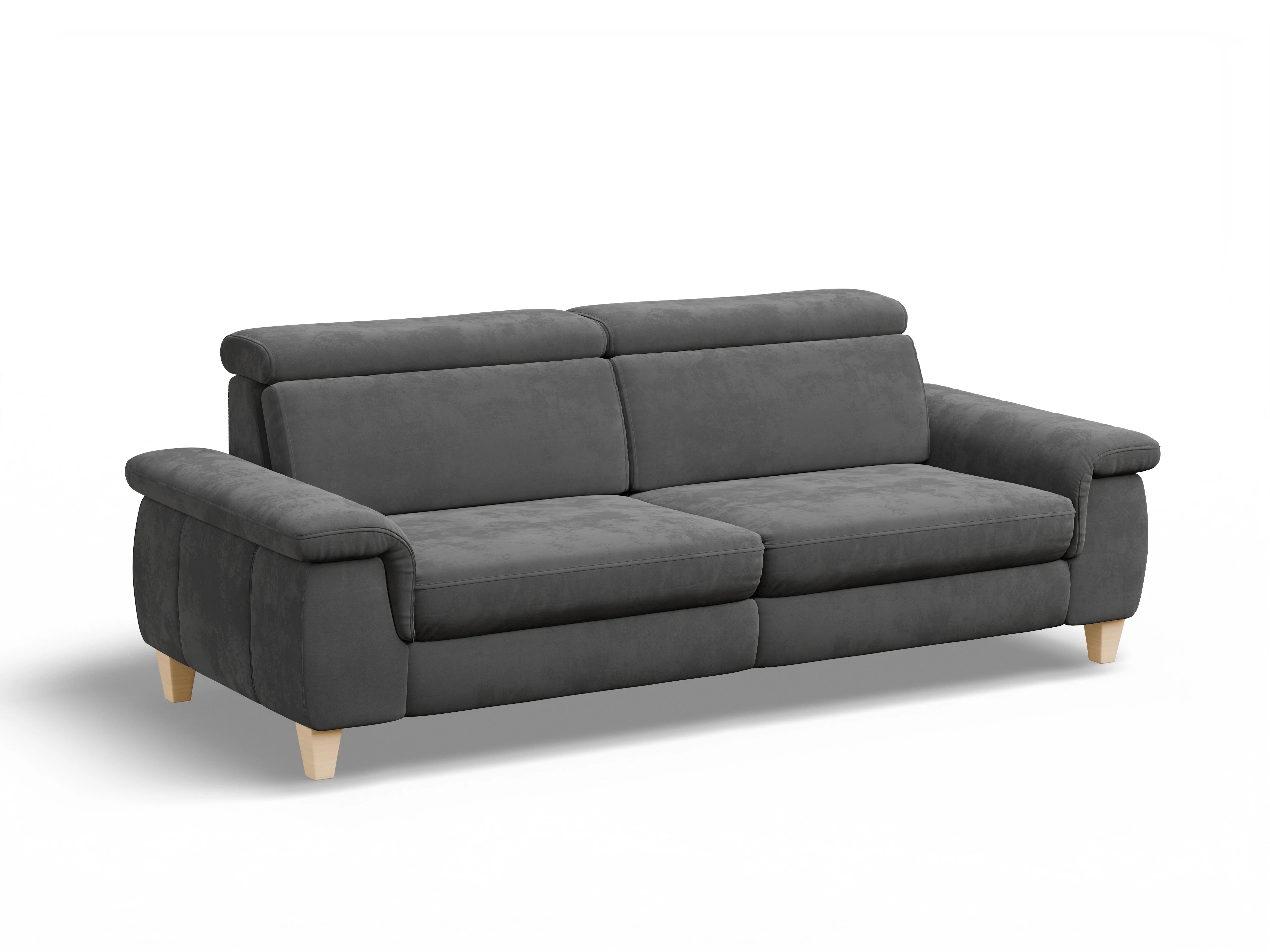Ansicht des Produktes München 3-Sitzer Sofa in Stoff Grau