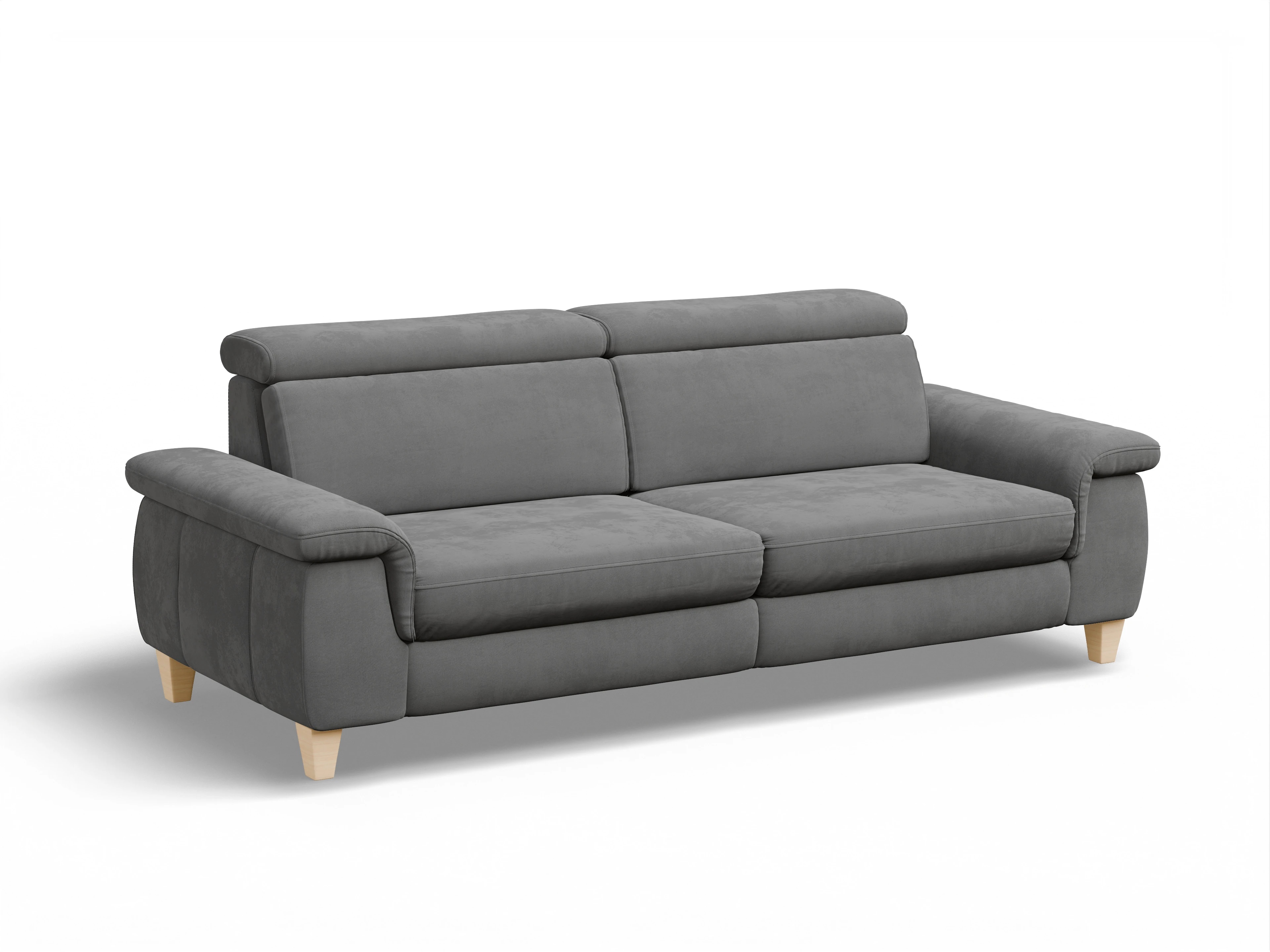 Ansicht des Produktes München 3-Sitzer Sofa in Stoff Grau