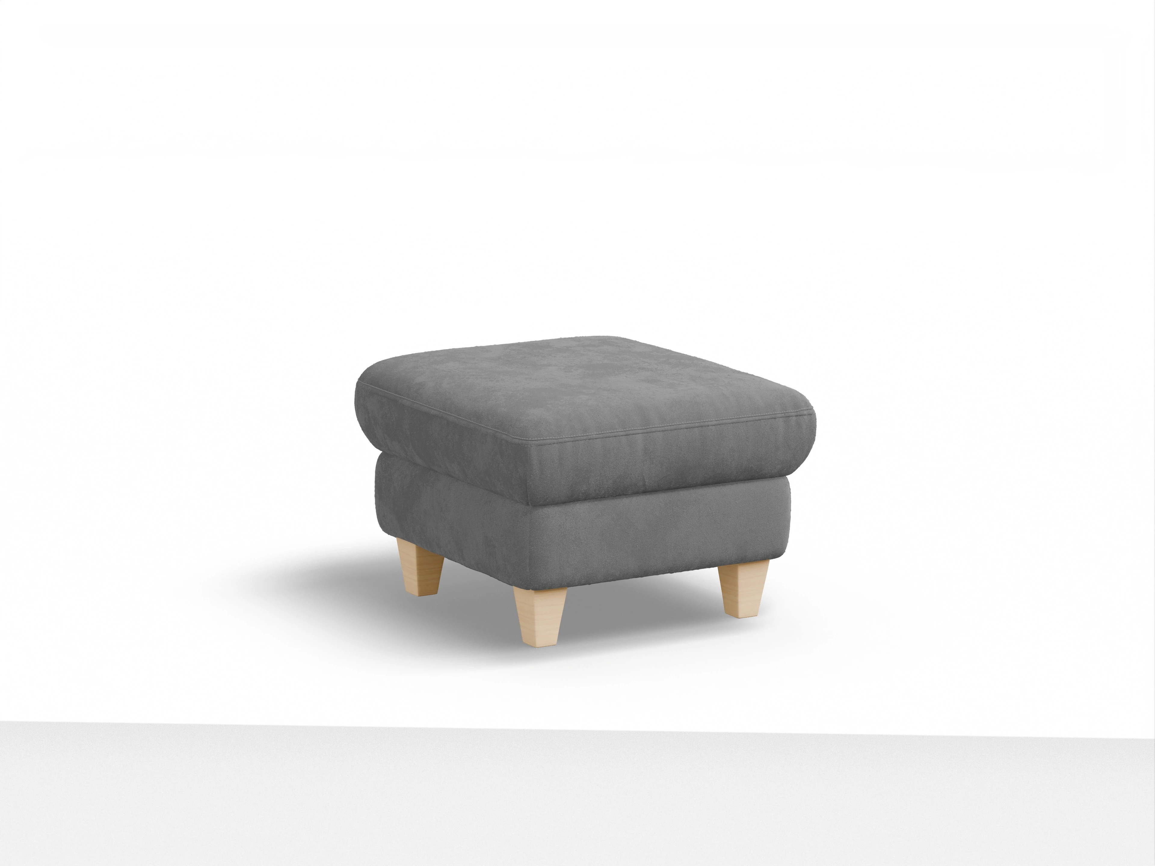 Ansicht des Produktes München Hocker in Stoff Grau