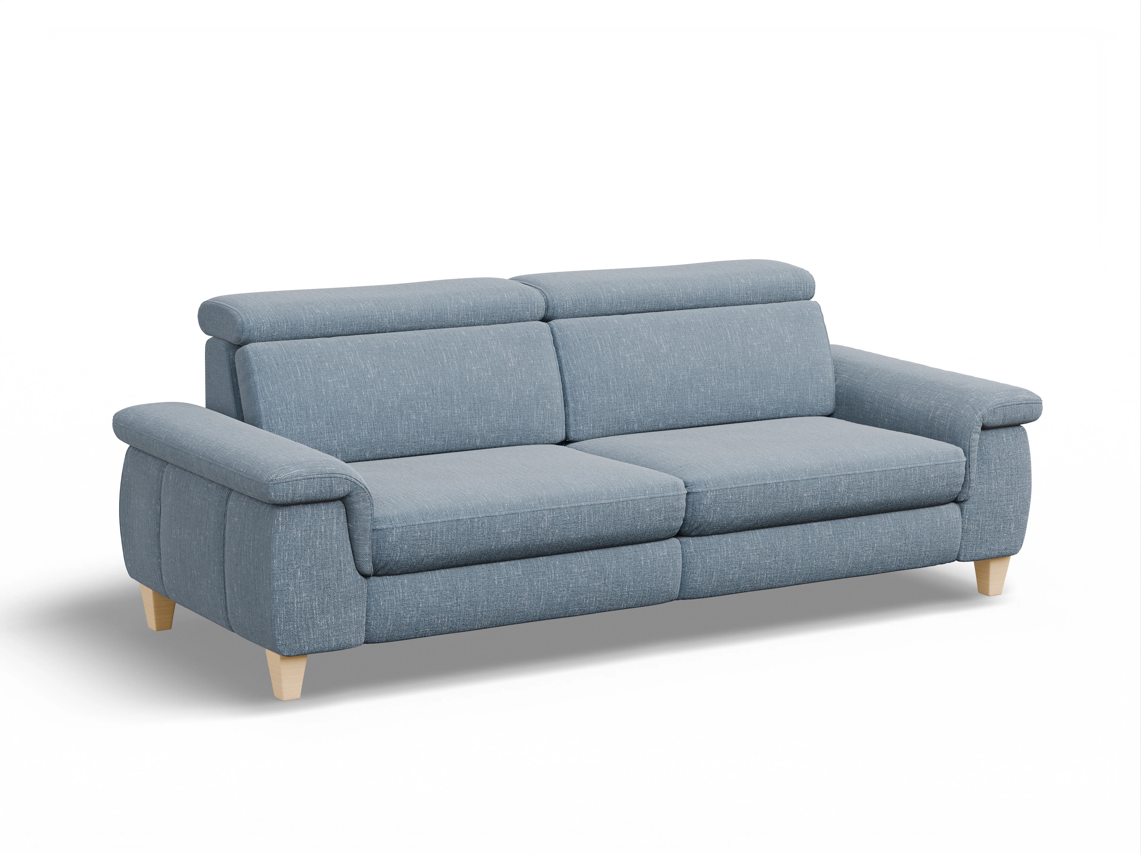 Ansicht des Produktes München 3-Sitzer Sofa in Stoff Blau