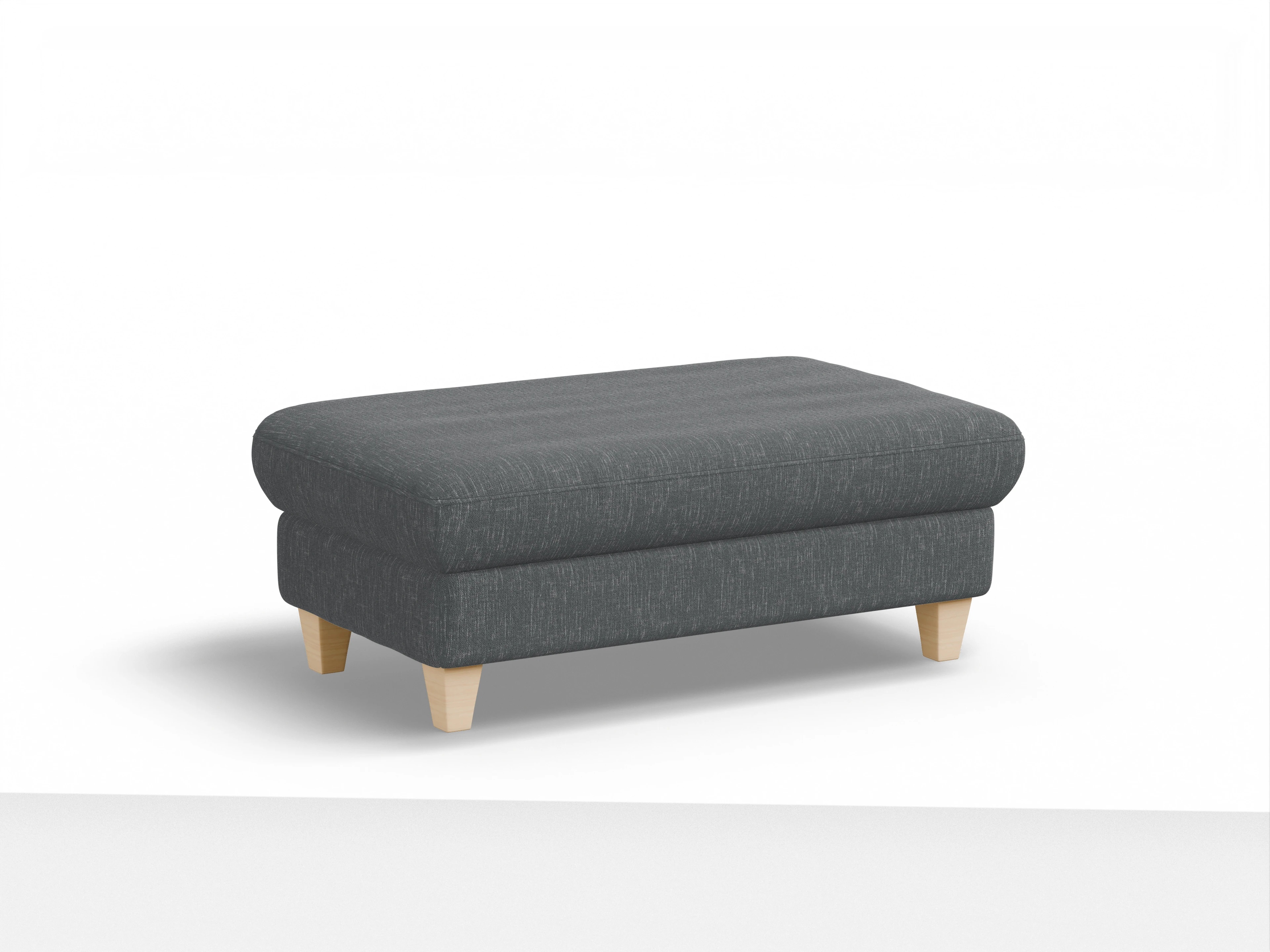Ansicht des Produktes München Hocker in Stoff Grau