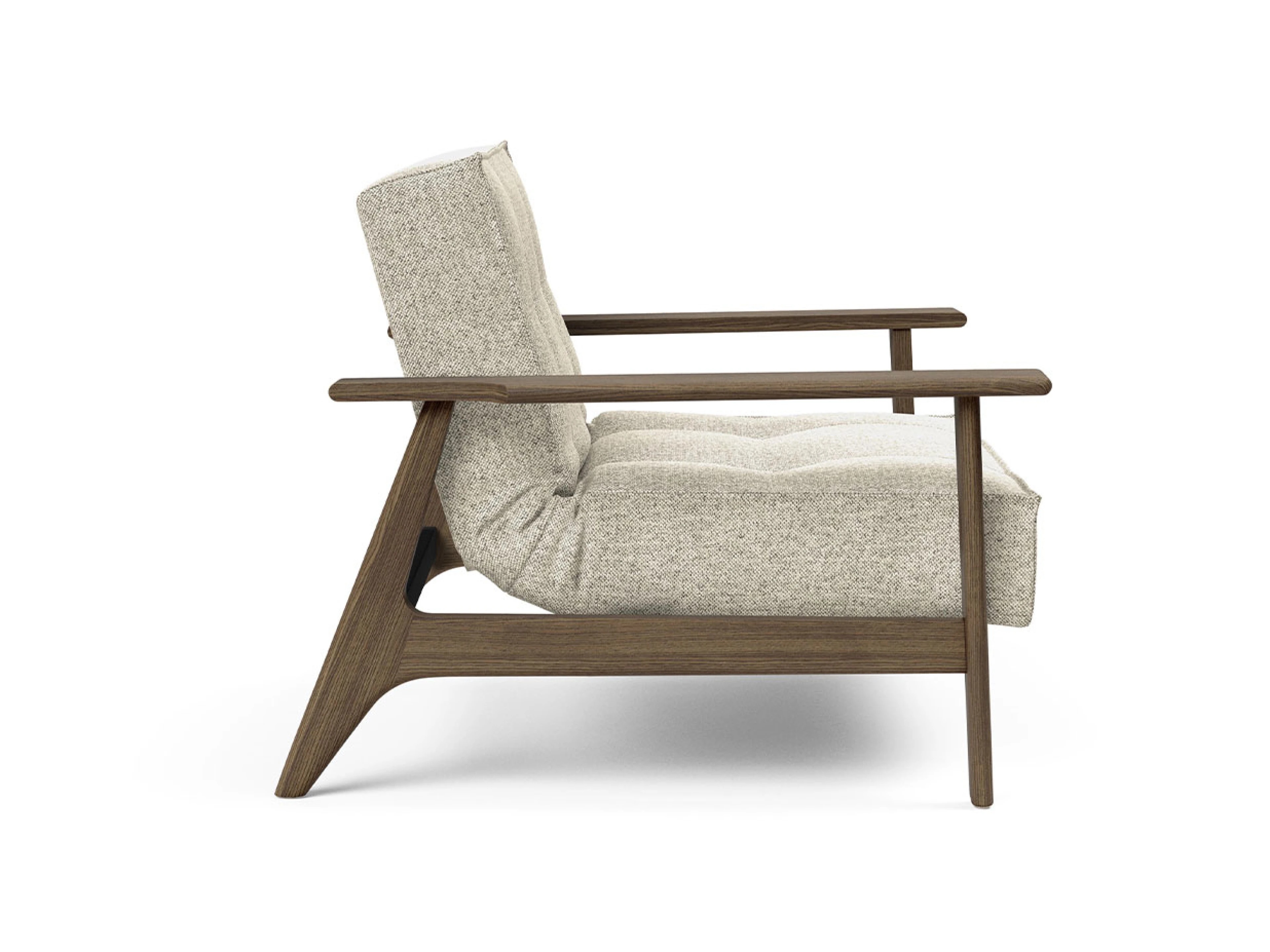 Ansicht des Produktes Splitback Hocker in Stoff Beige