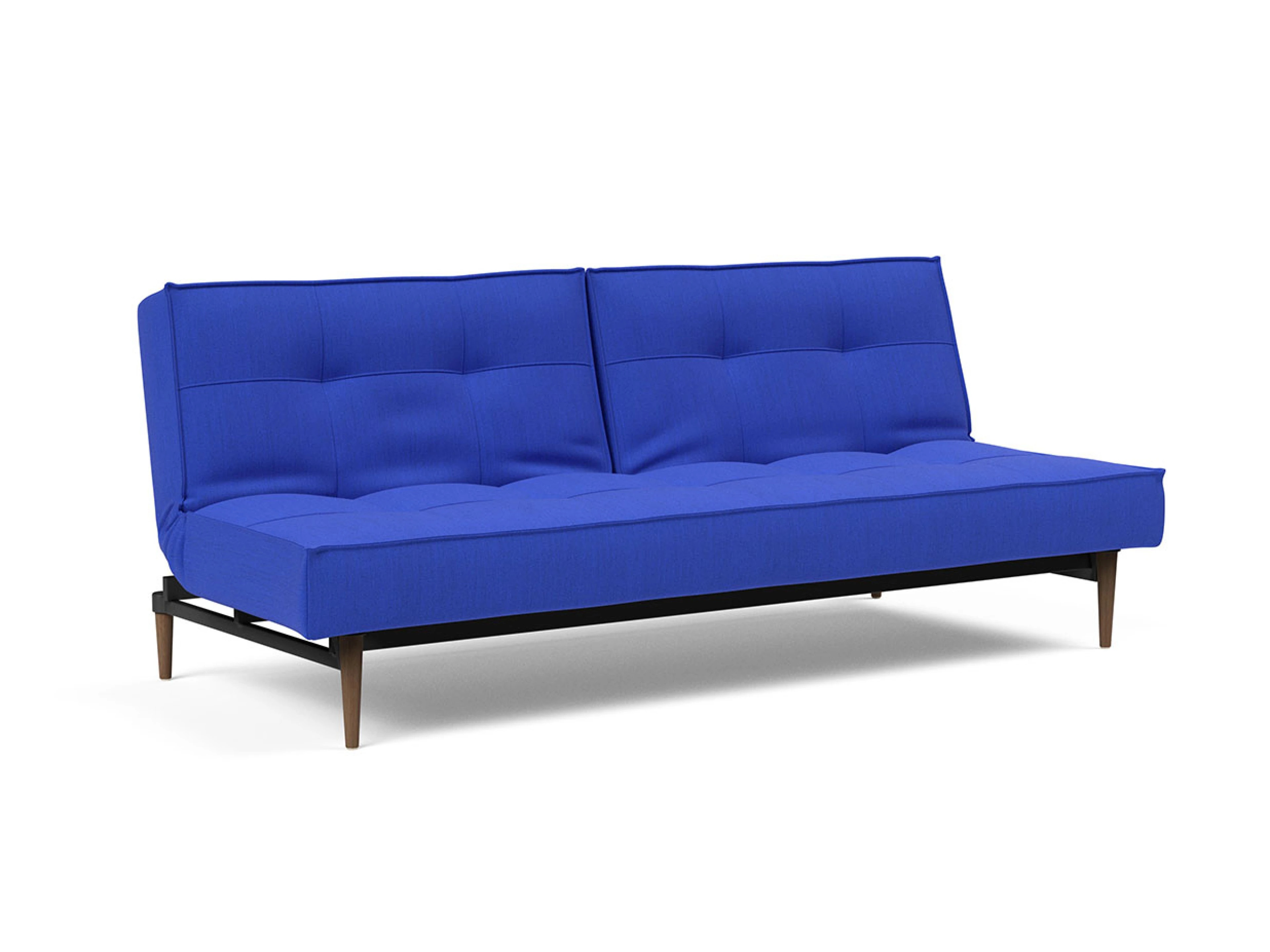 Ansicht des Produktes Splitback Schlafsofa Querschläfer in Stoff Blau