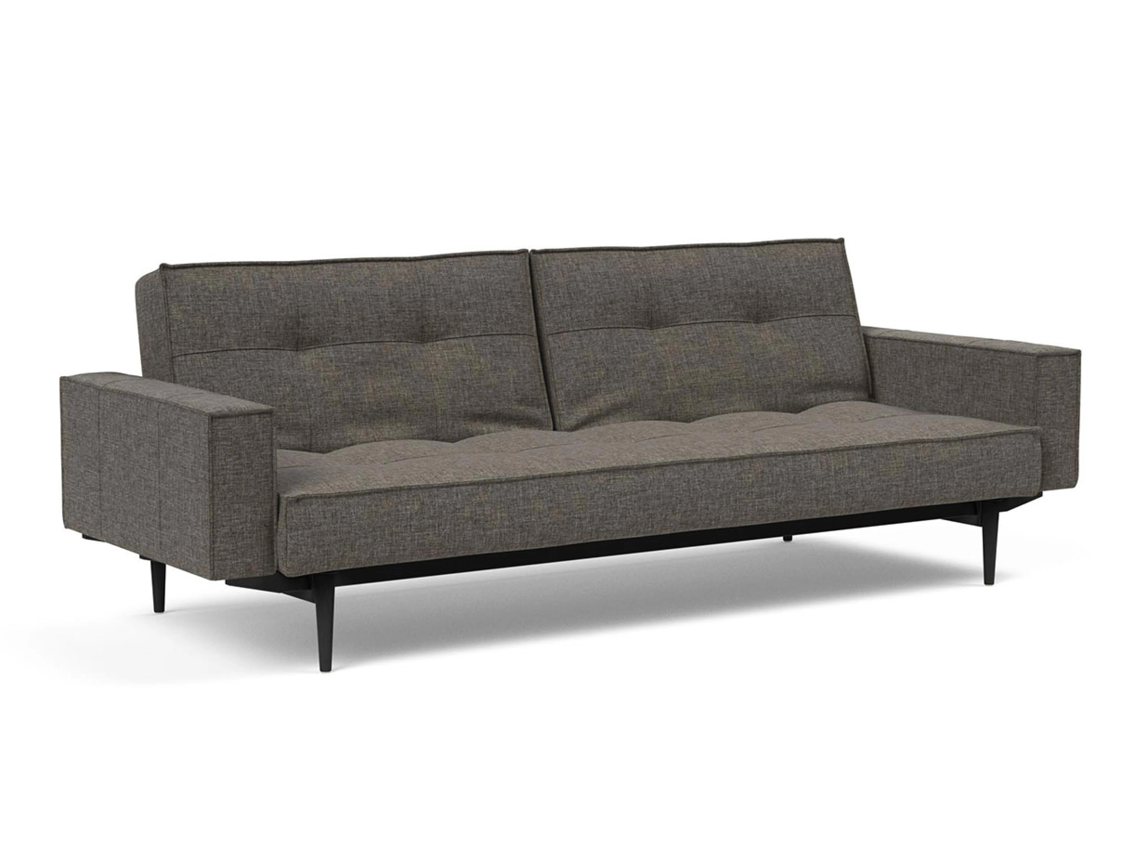 Ansicht des Produktes Splitback Schlafsofa Querschläfer in Stoff Grau