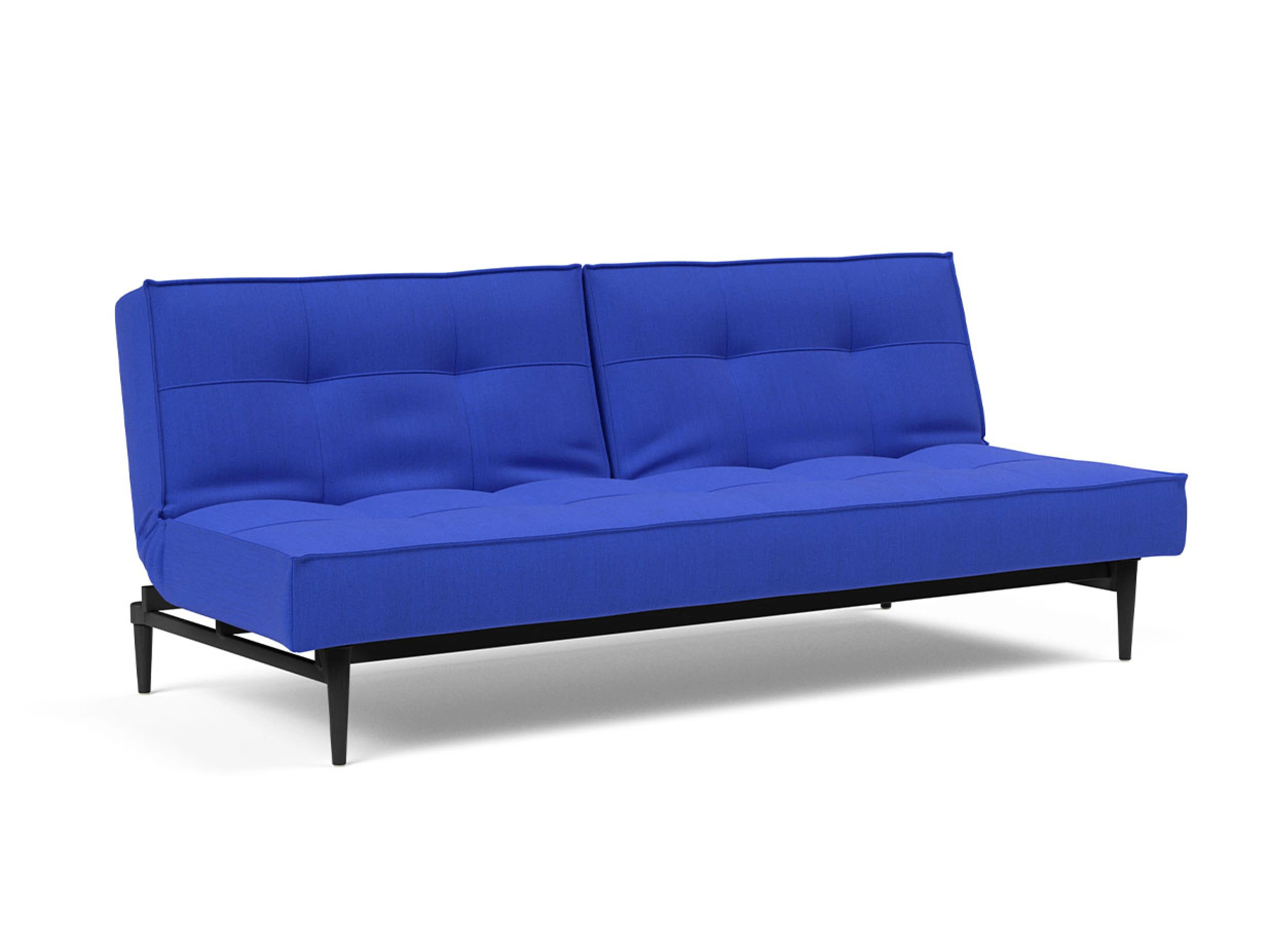 Ansicht des Produktes Splitback Schlafsofa Querschläfer in Stoff Blau