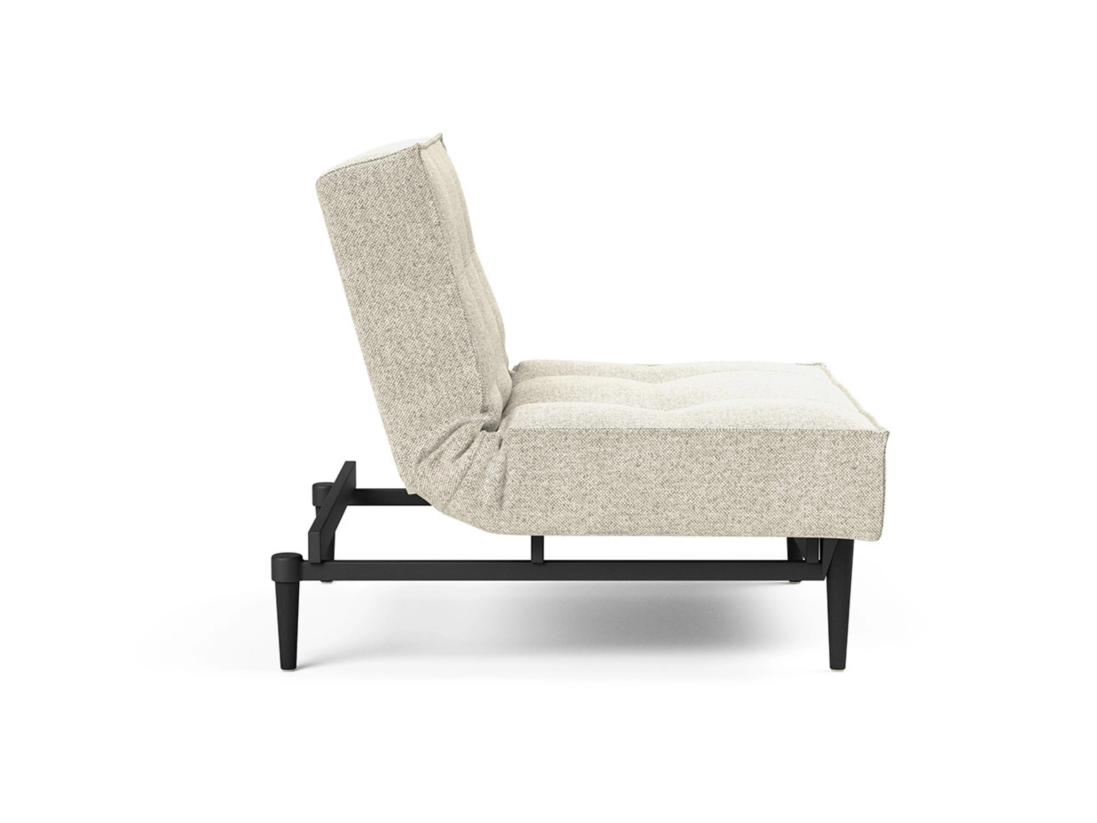 Ansicht des Produktes Splitback Hocker in Stoff Beige