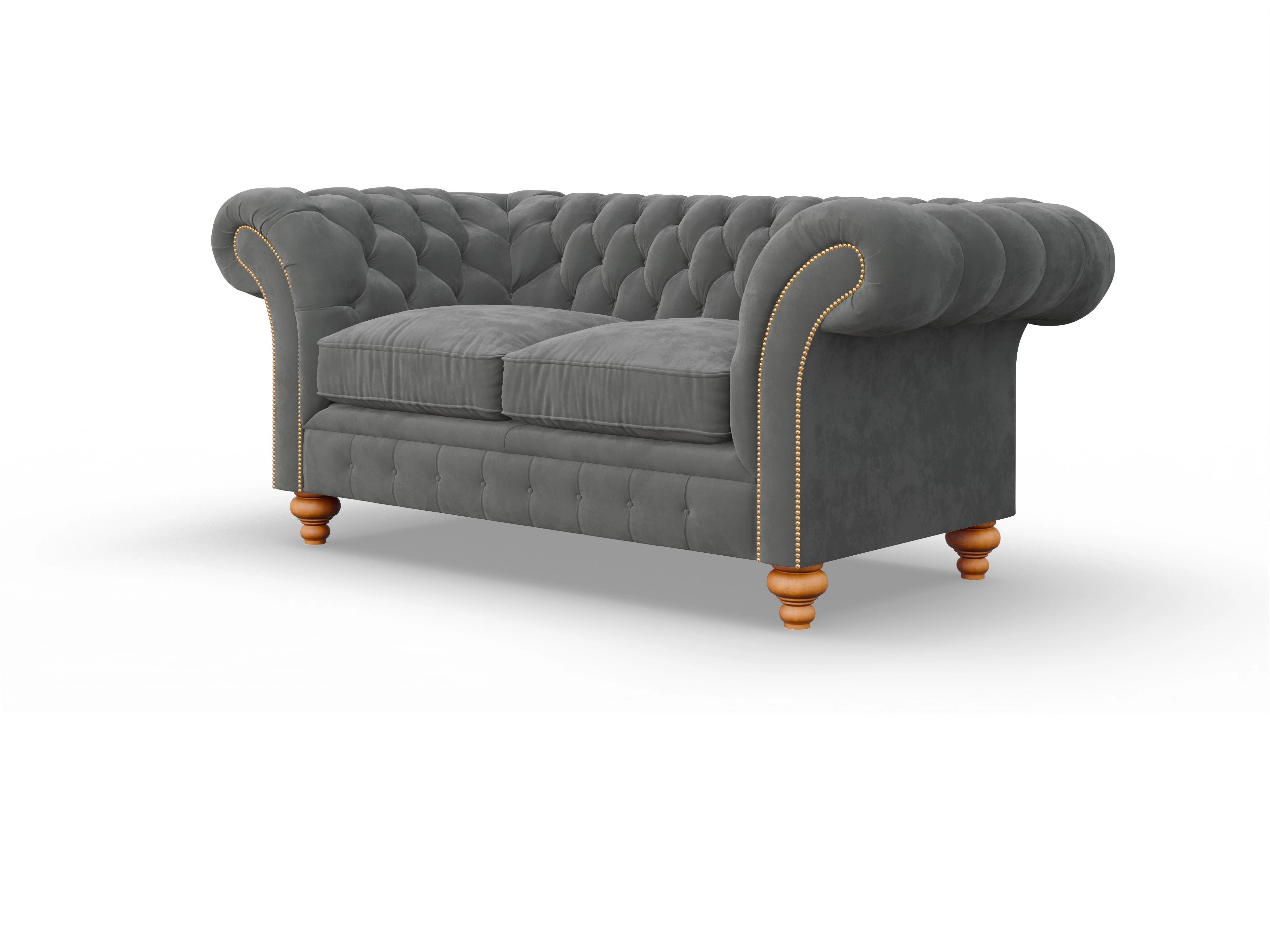 Ansicht des Produktes Knightsbridge 2-Sitzer Sofa in Stoff Grau