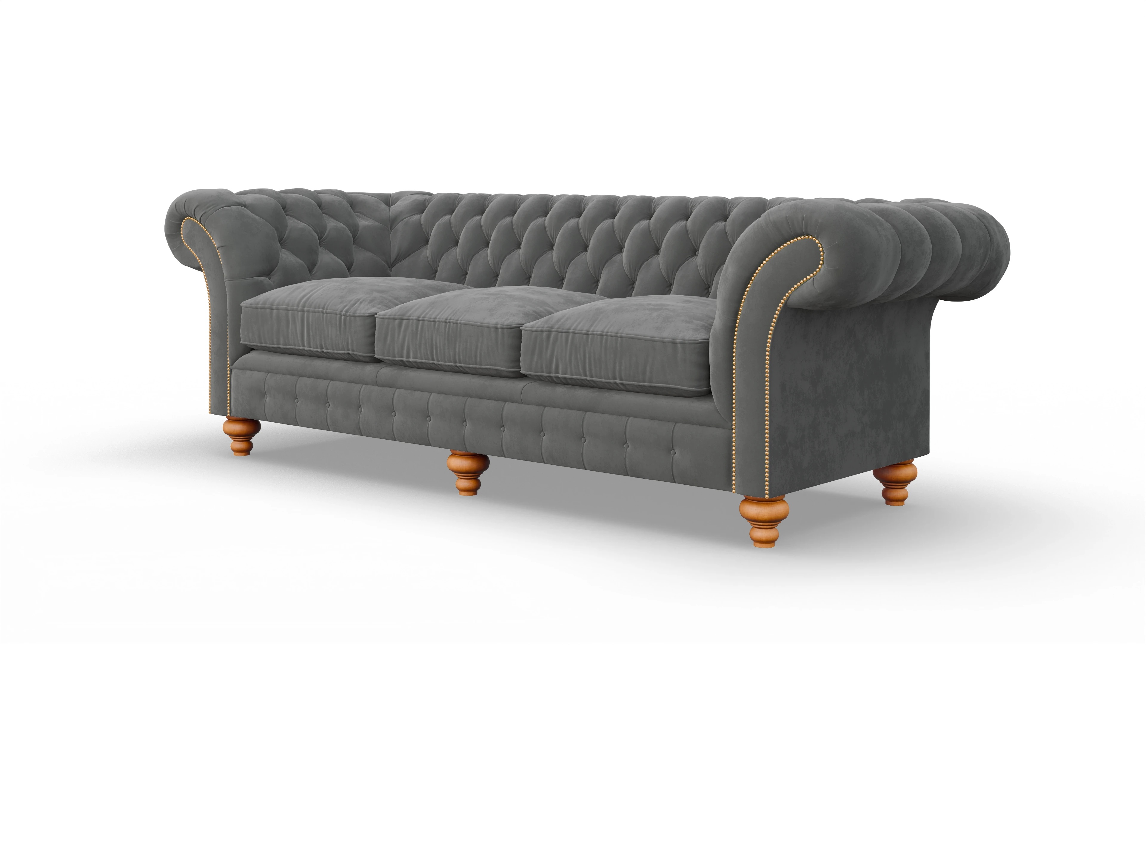 Ansicht des Produktes Knightsbridge 4-Sitzer Sofa in Stoff Grau