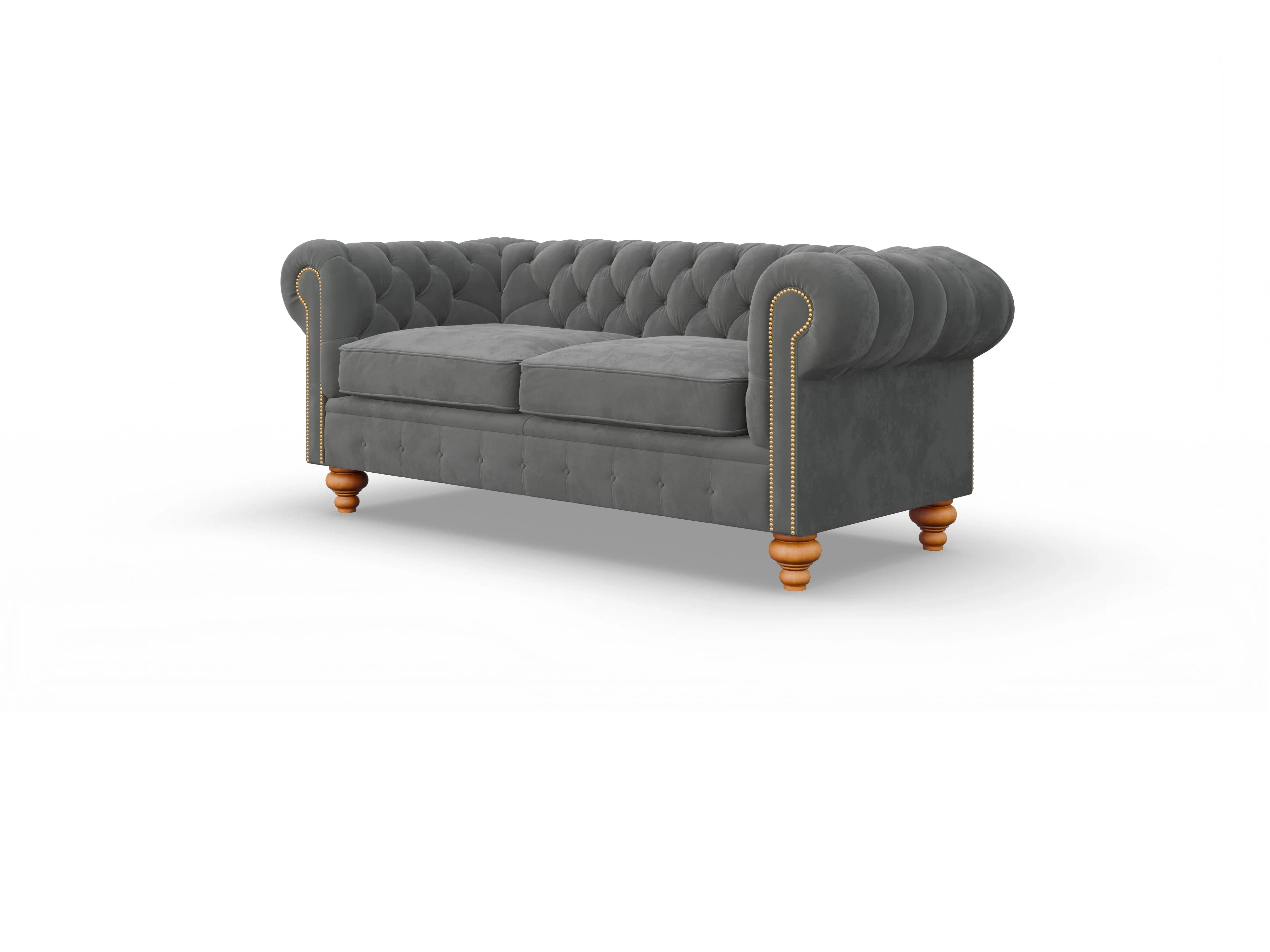 Chesterfield Trafalgar 3-Sitzer Ansicht des Produktes Trafalgar 3-Sitzer Sofa in Stoff Grau