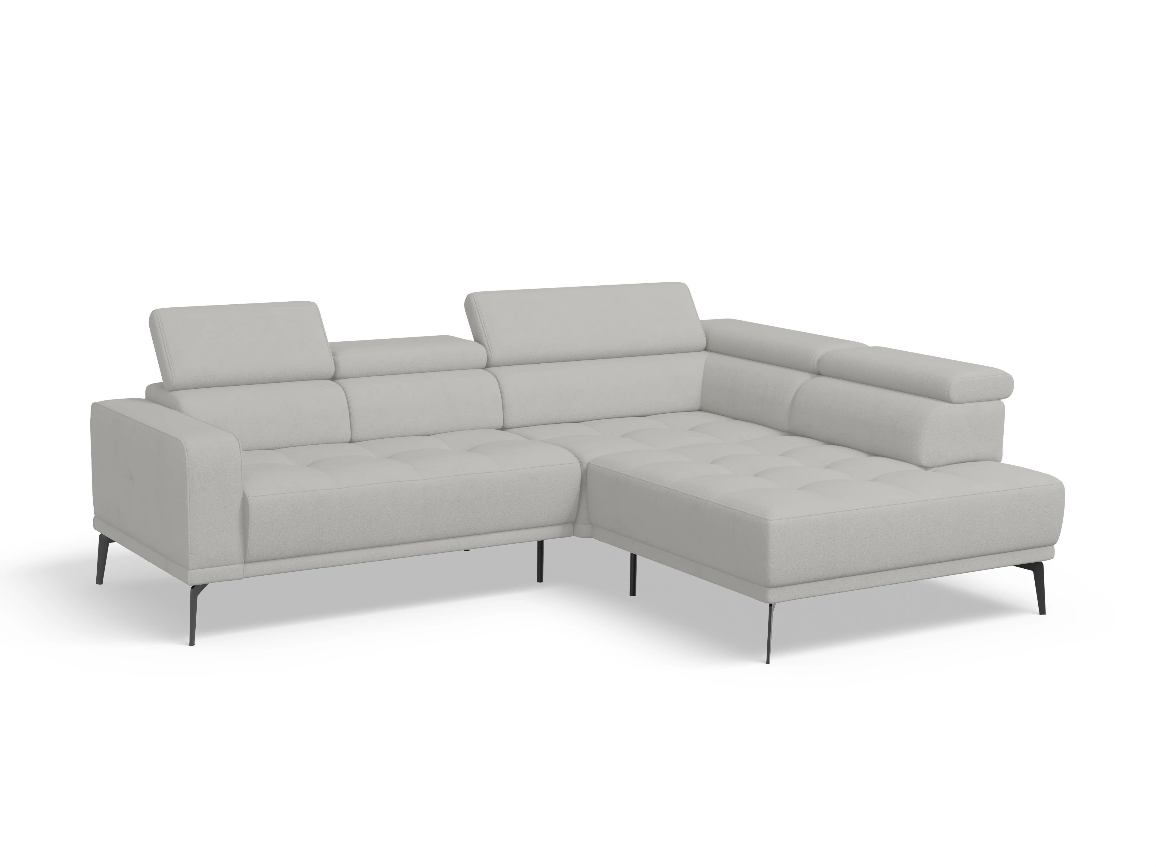 Ansicht des Produktes Marco Ecksofa rechts Abschluss offen in Stoff Beige
