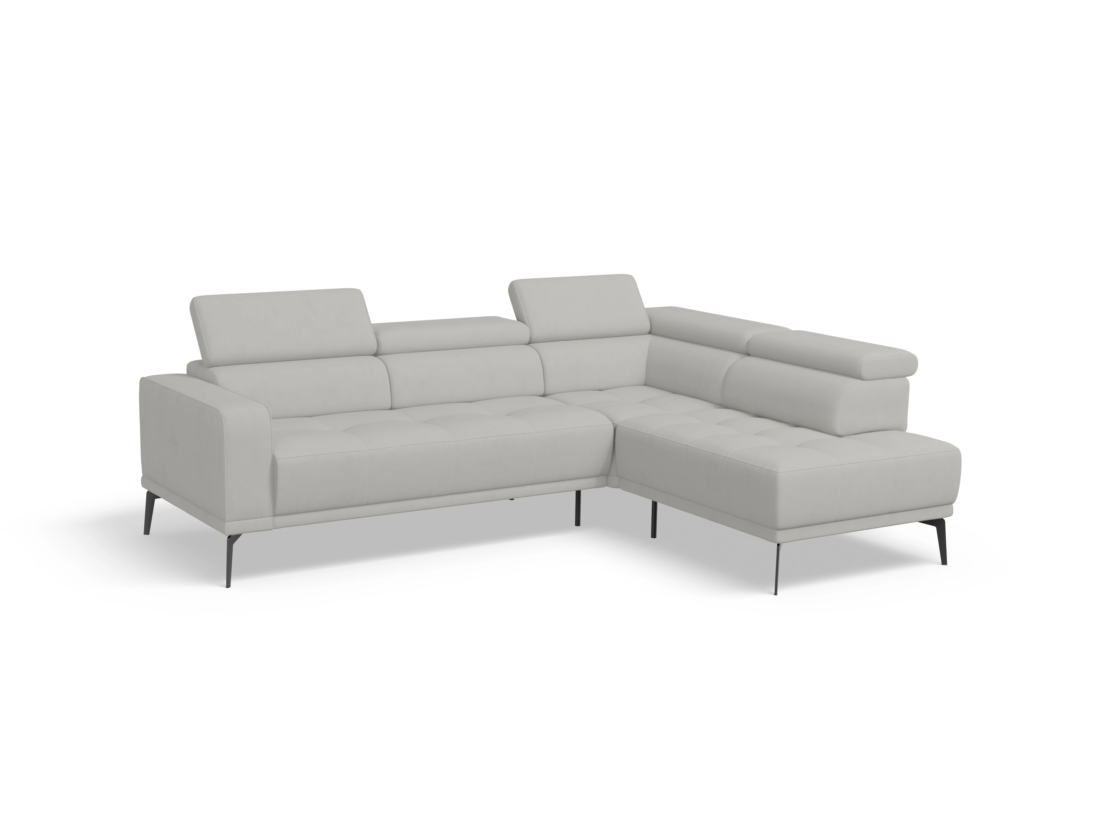 Ansicht des Produktes Marco Ecksofa rechts Abschluss offen in Stoff Beige
