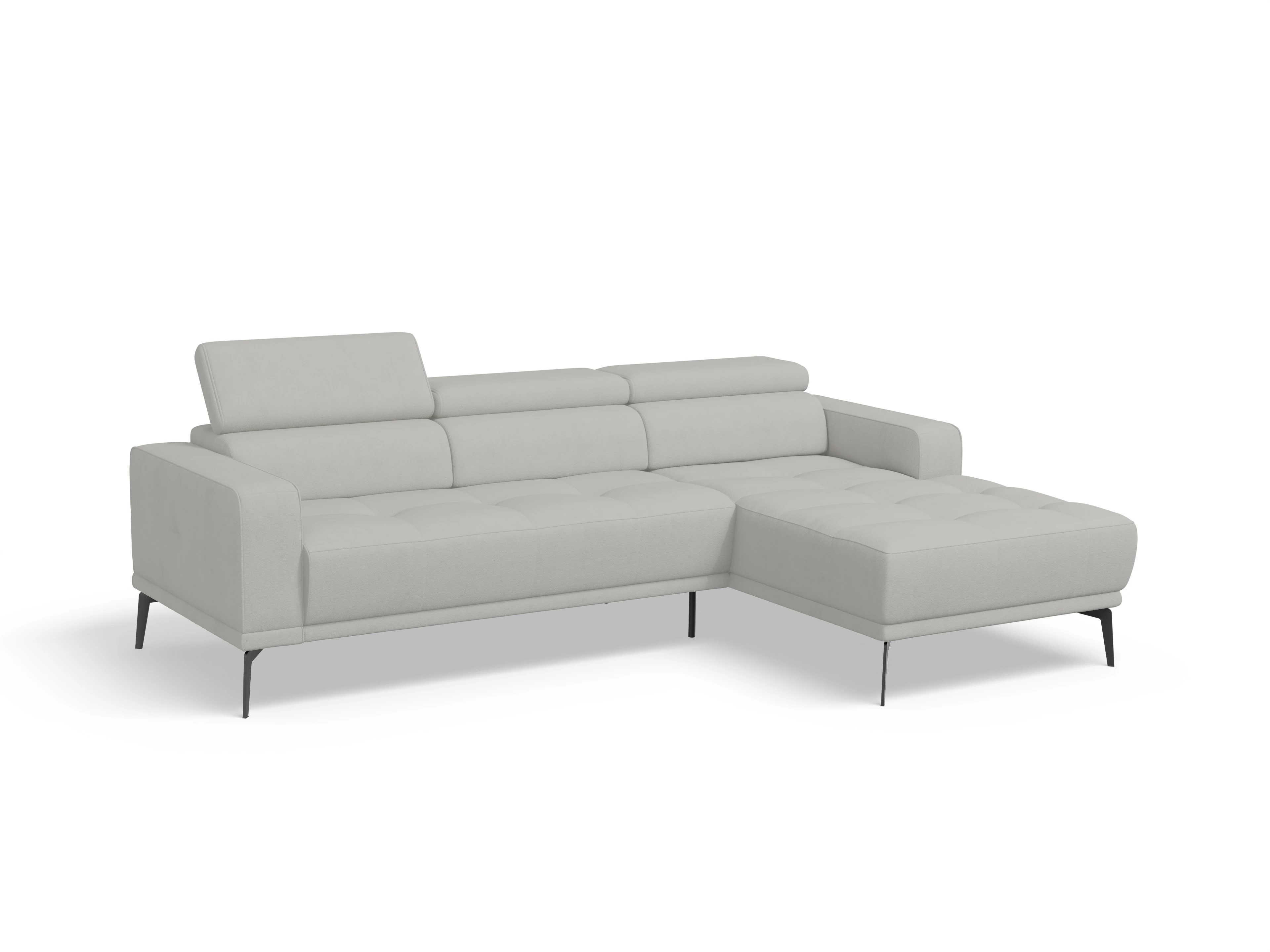 Ansicht des Produktes Marco Ecksofa rechts Abschluss offen in Stoff Beige
