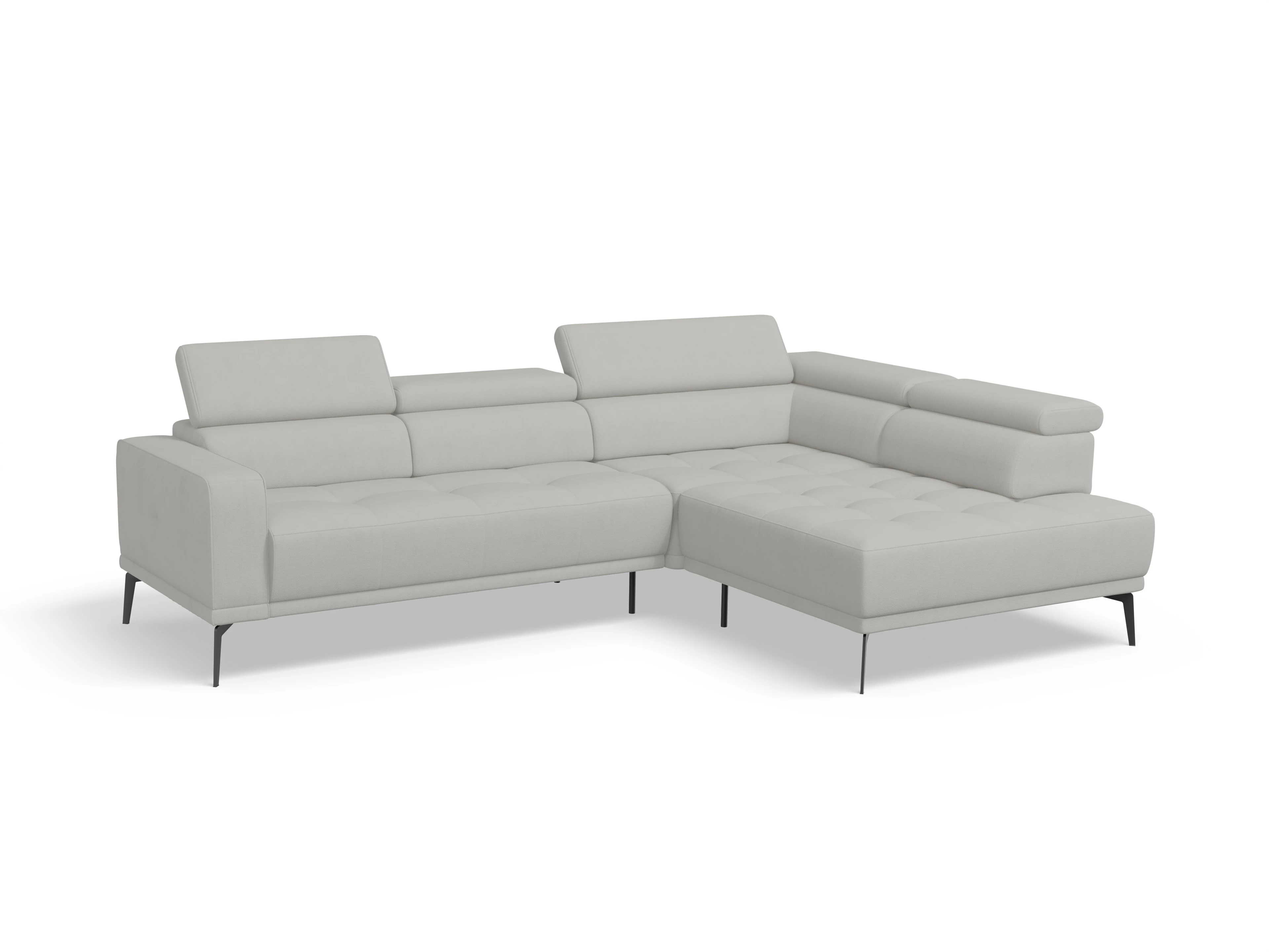Ansicht des Produktes Marco Ecksofa rechts Abschluss offen in Stoff Beige