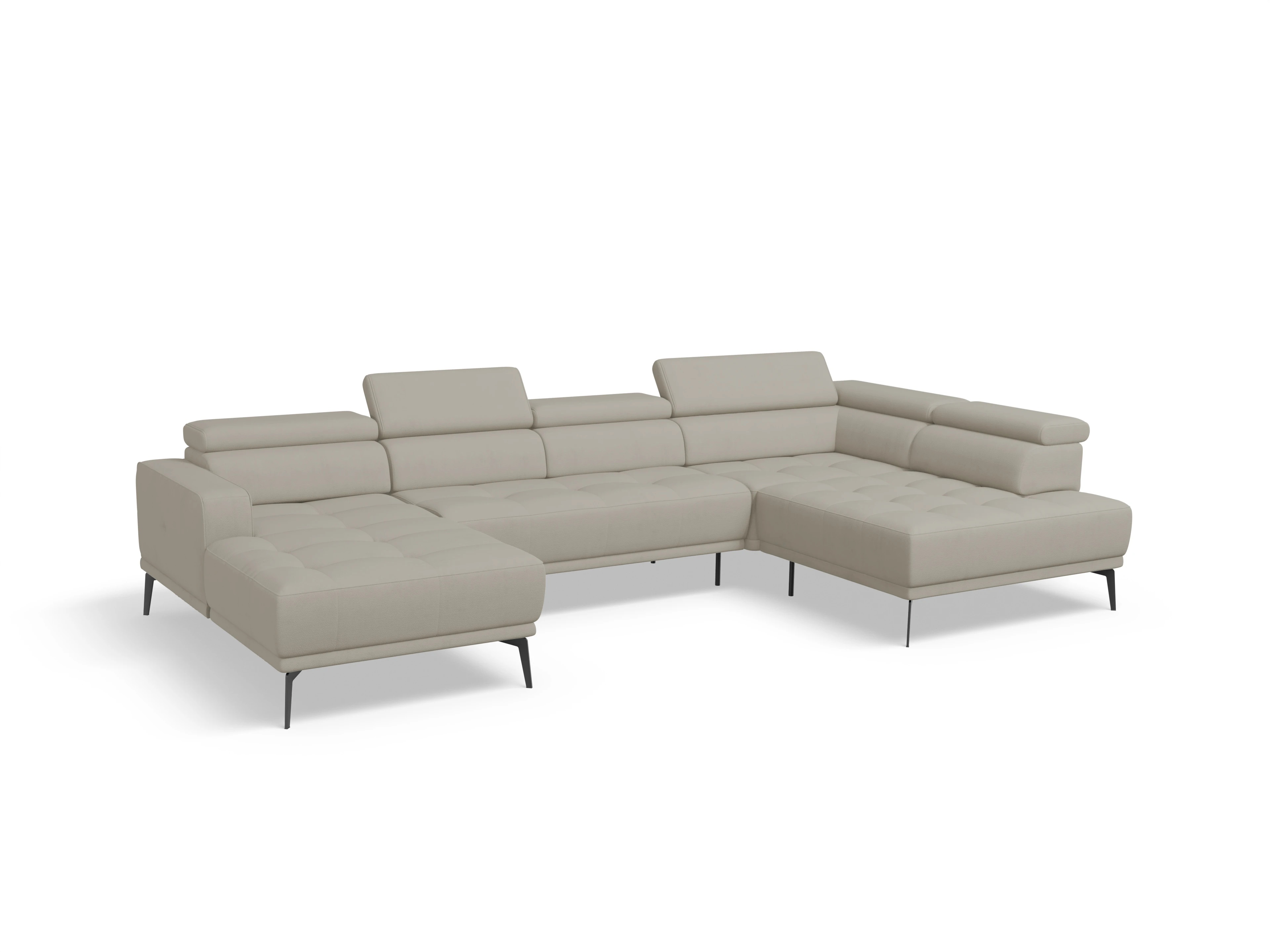 Ansicht des Produktes Marco Wohnlandschaft offen beidseitig in Stoff Beige