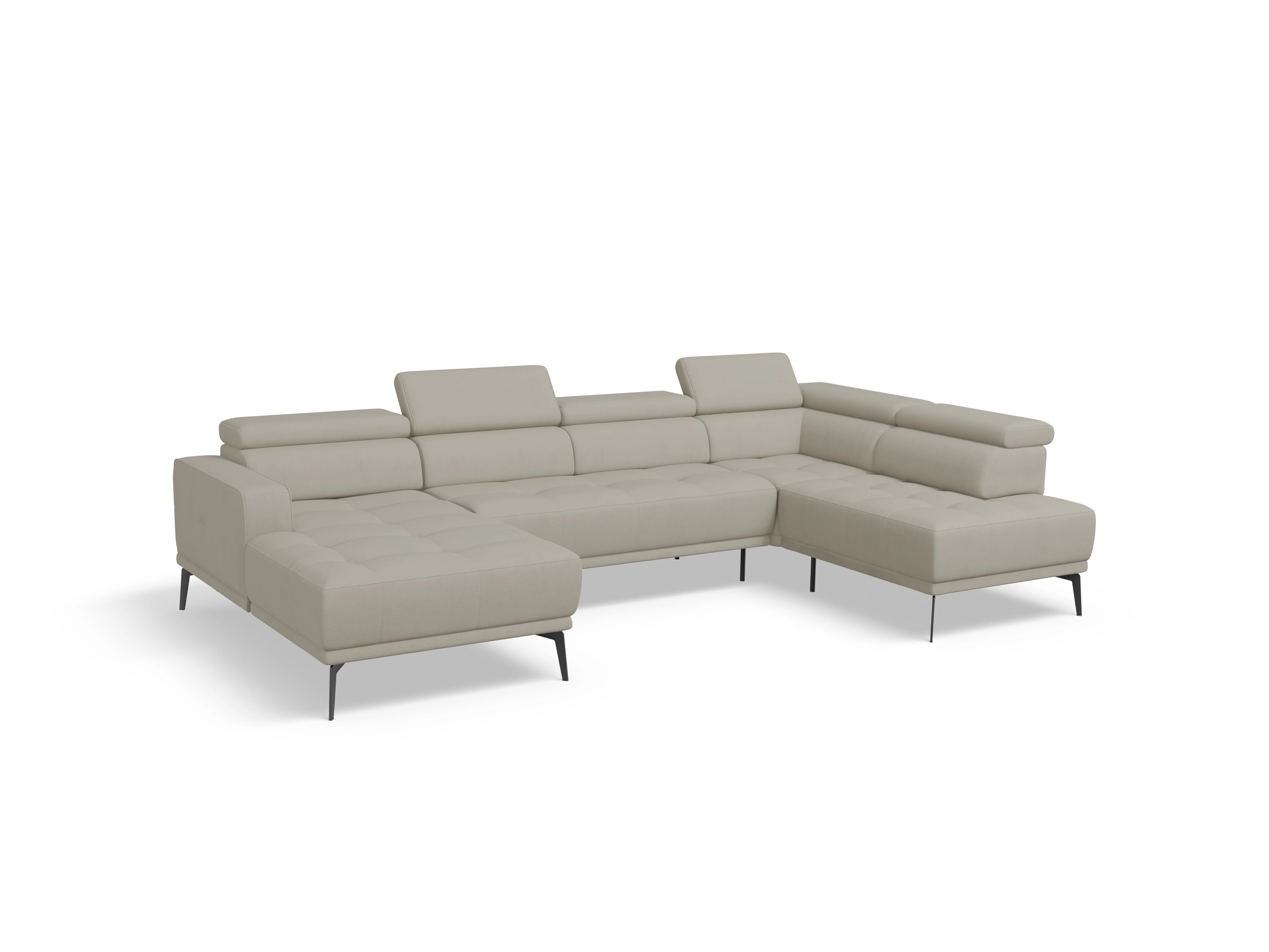 Ansicht des Produktes Marco Wohnlandschaft offen beidseitig in Stoff Beige