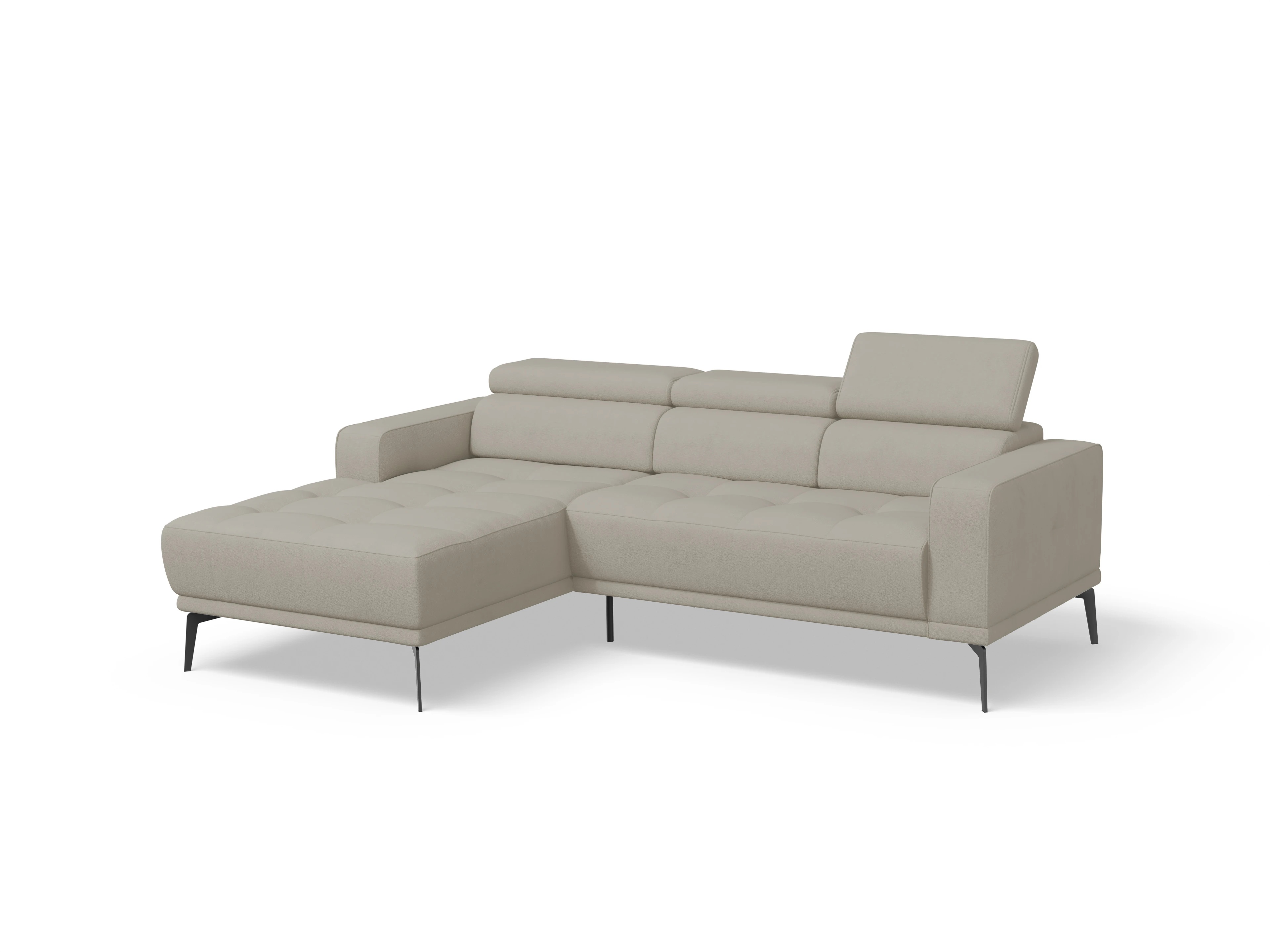 Ansicht des Produktes Marco Wohnlandschaft Armlehne rechts Abschluss offen links in Stoff Beige
