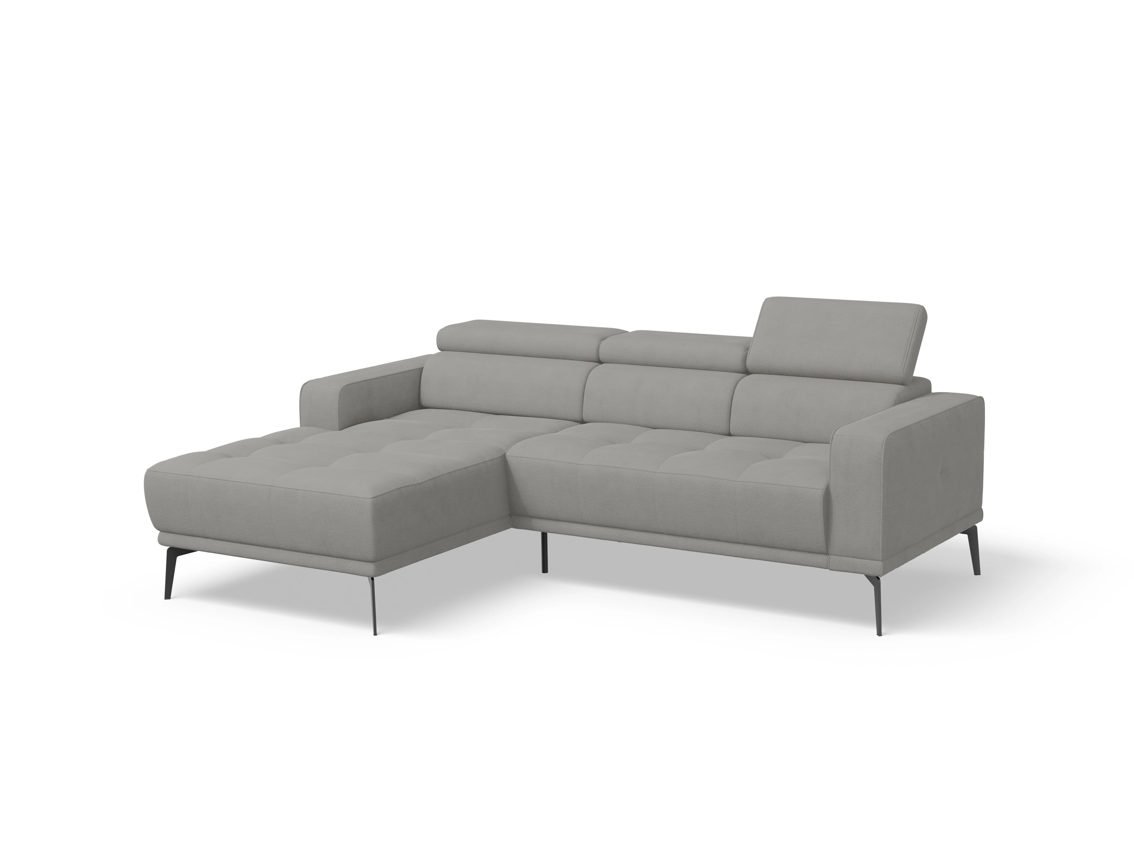 Ansicht des Produktes Marco Wohnlandschaft Armlehne rechts Abschluss offen links in Stoff Grau