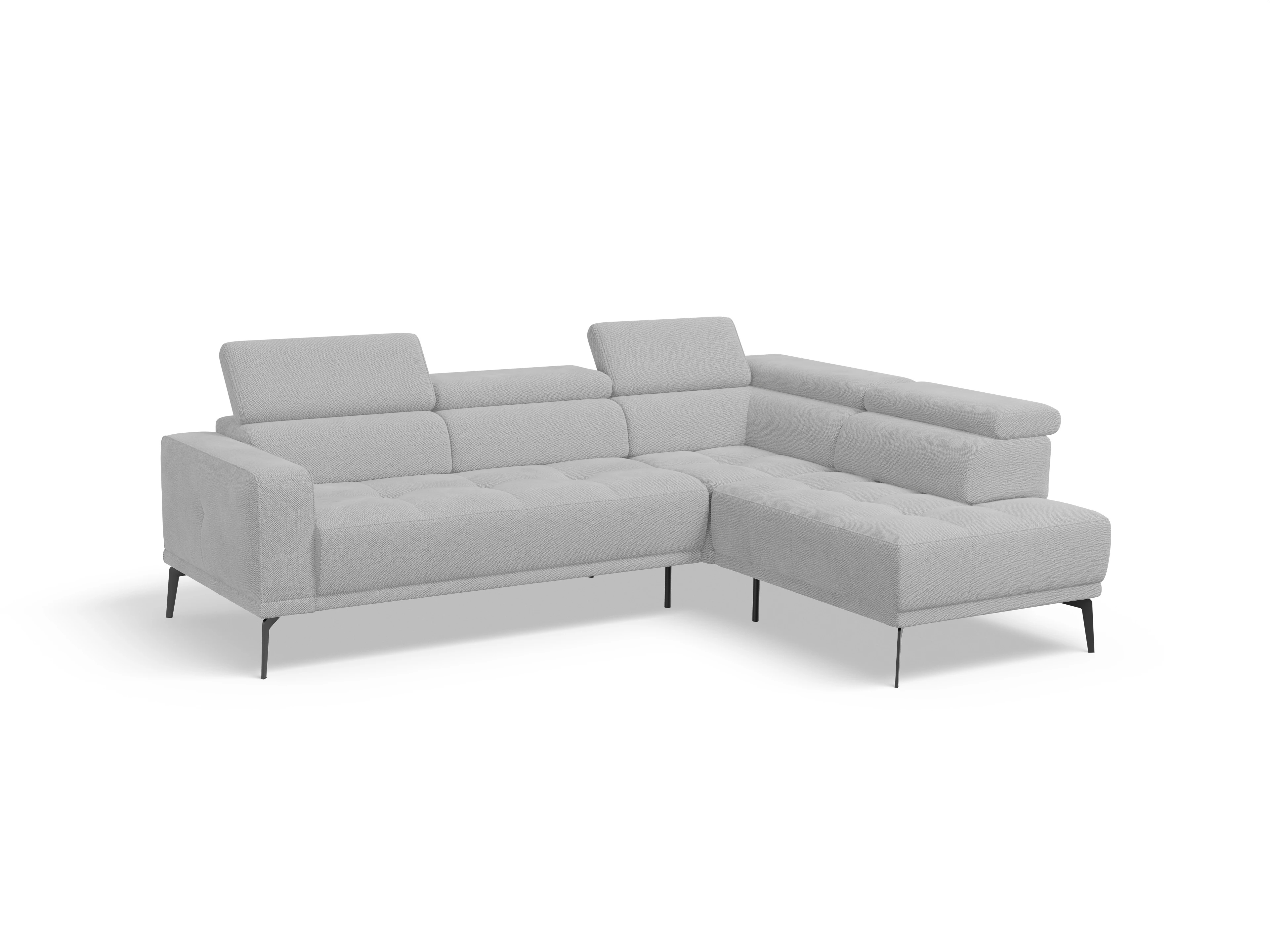 Ansicht des Produktes Marco Ecksofa rechts Abschluss offen in Stoff Beige